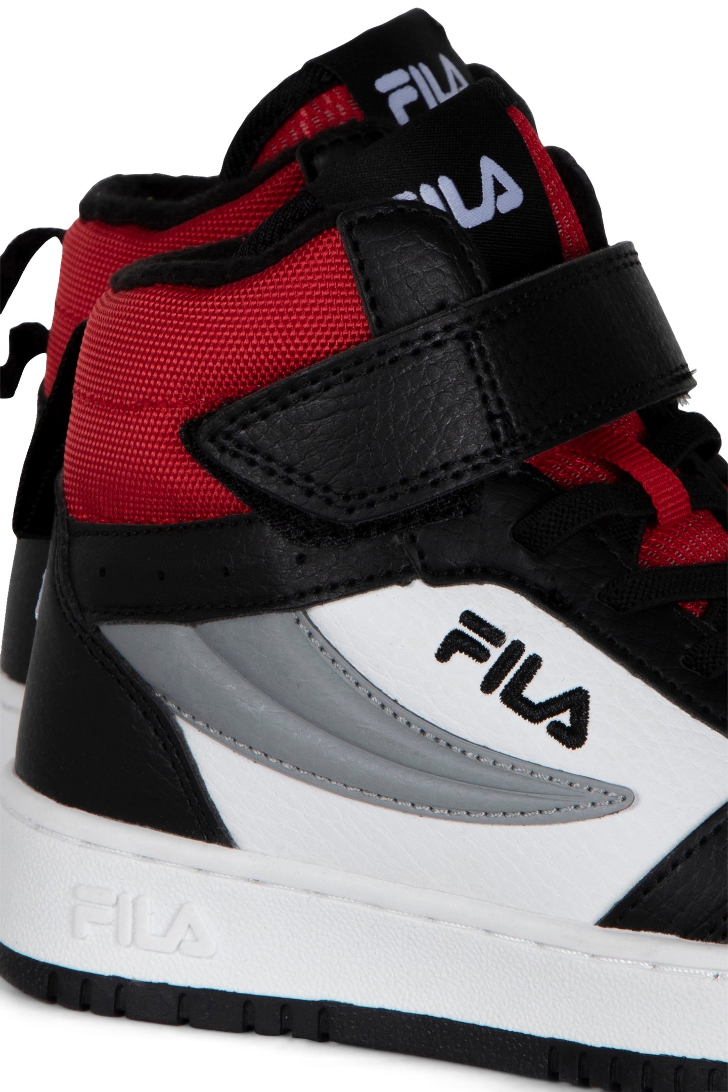 UNISEX FILA REGA NF MID VELCRO WHITE-BLACK-FILA RED 4