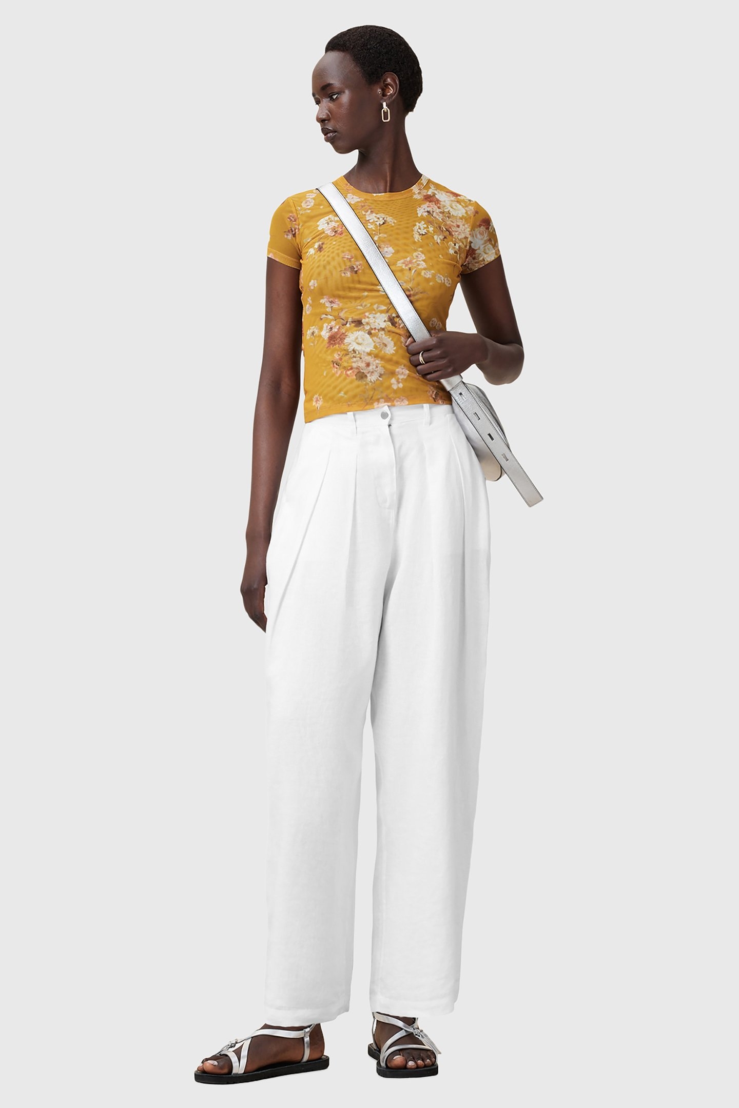 ELLIE MESH TEE ARMADA DEEP YELLOW 3