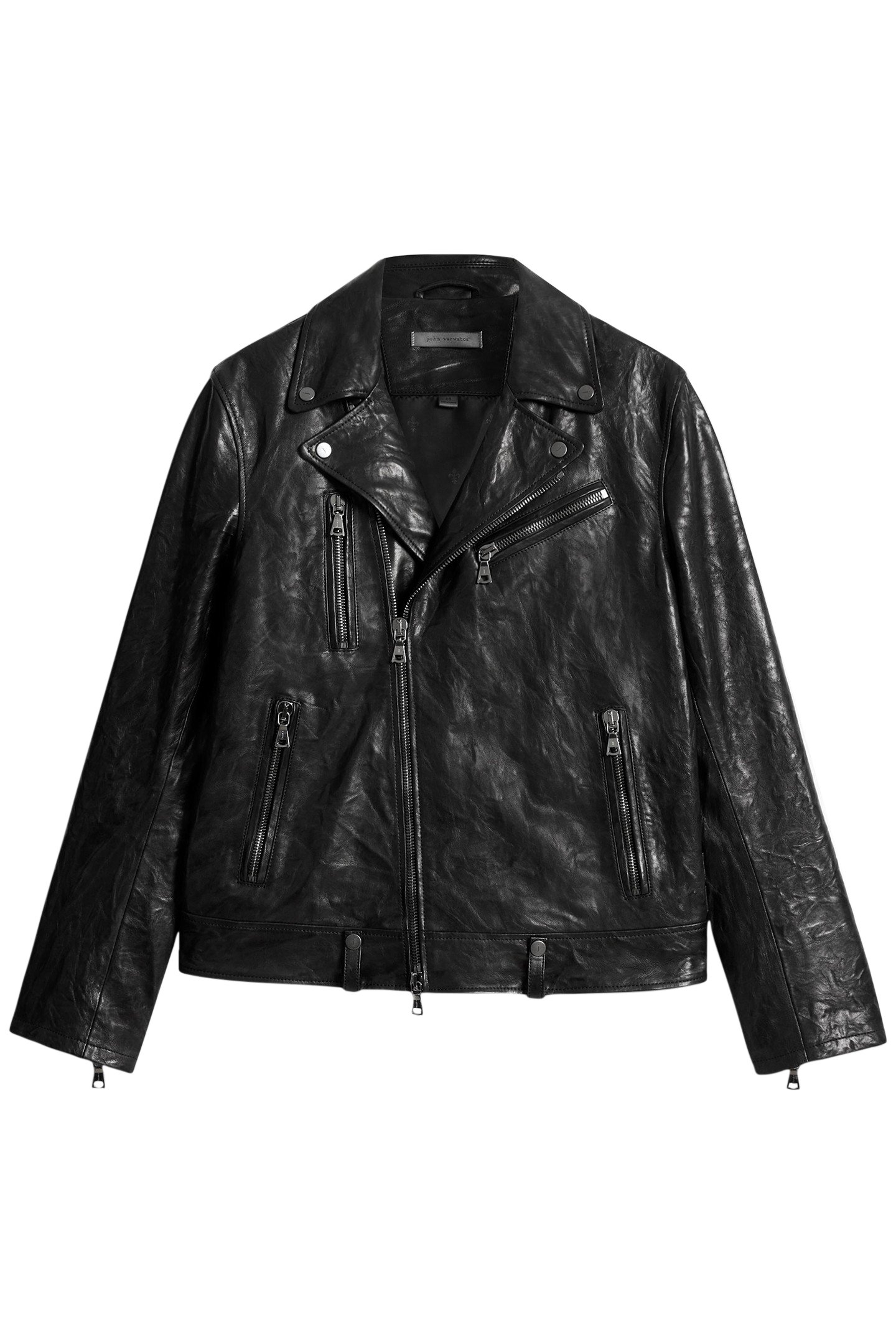 CHELSEA SLIM FIT ASYMMETIRIC ZIP CLOSURE BLACK 2