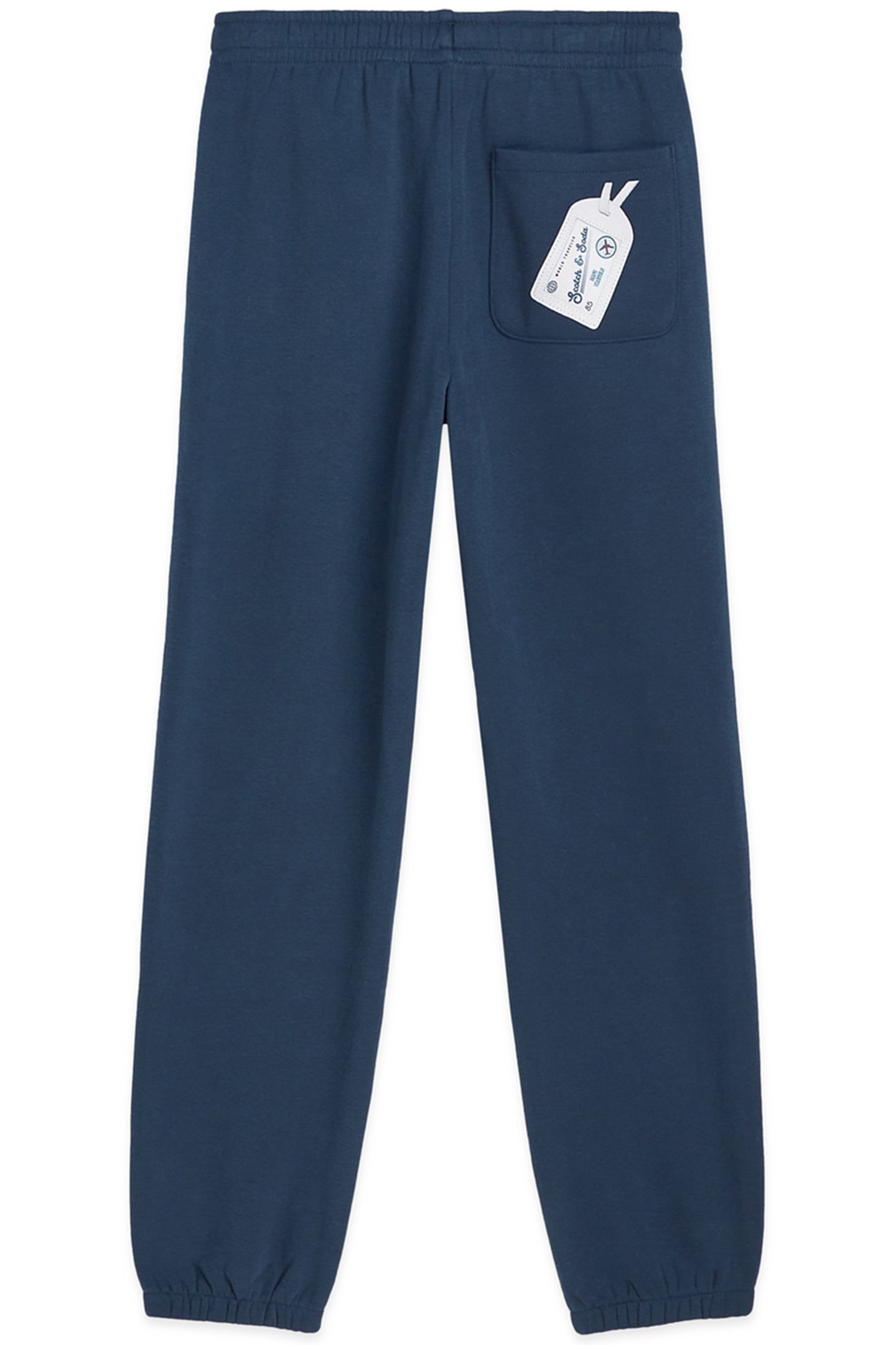 BOYS FLEECE JOGGER BLACK/BLUE 2