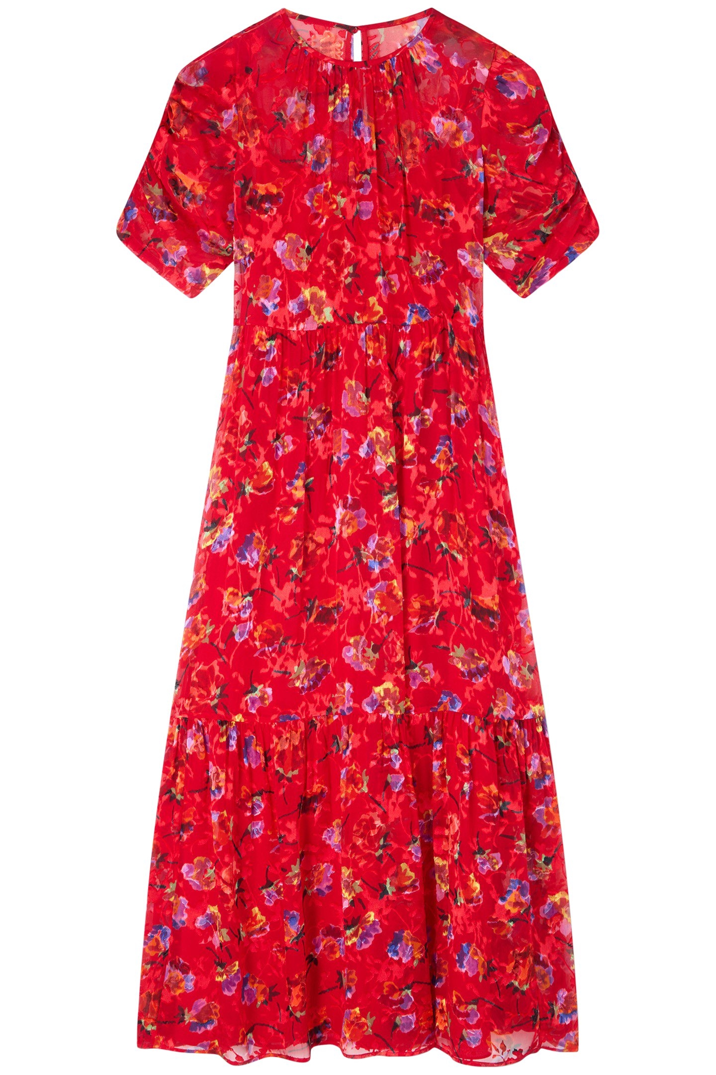 DR TILLY IKAT FLORAL DR AURORA RED 3