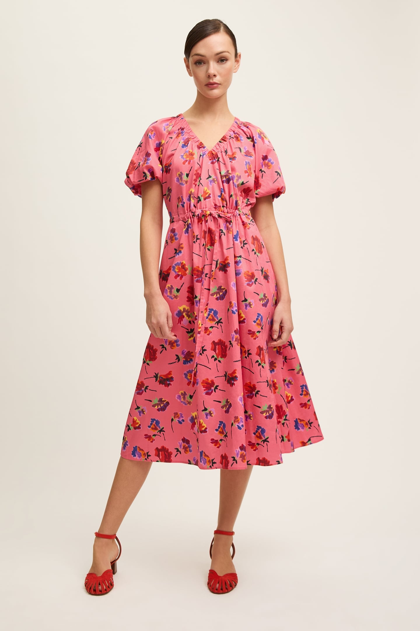 DR BRIGITTE IKAT DRESS PINK 2