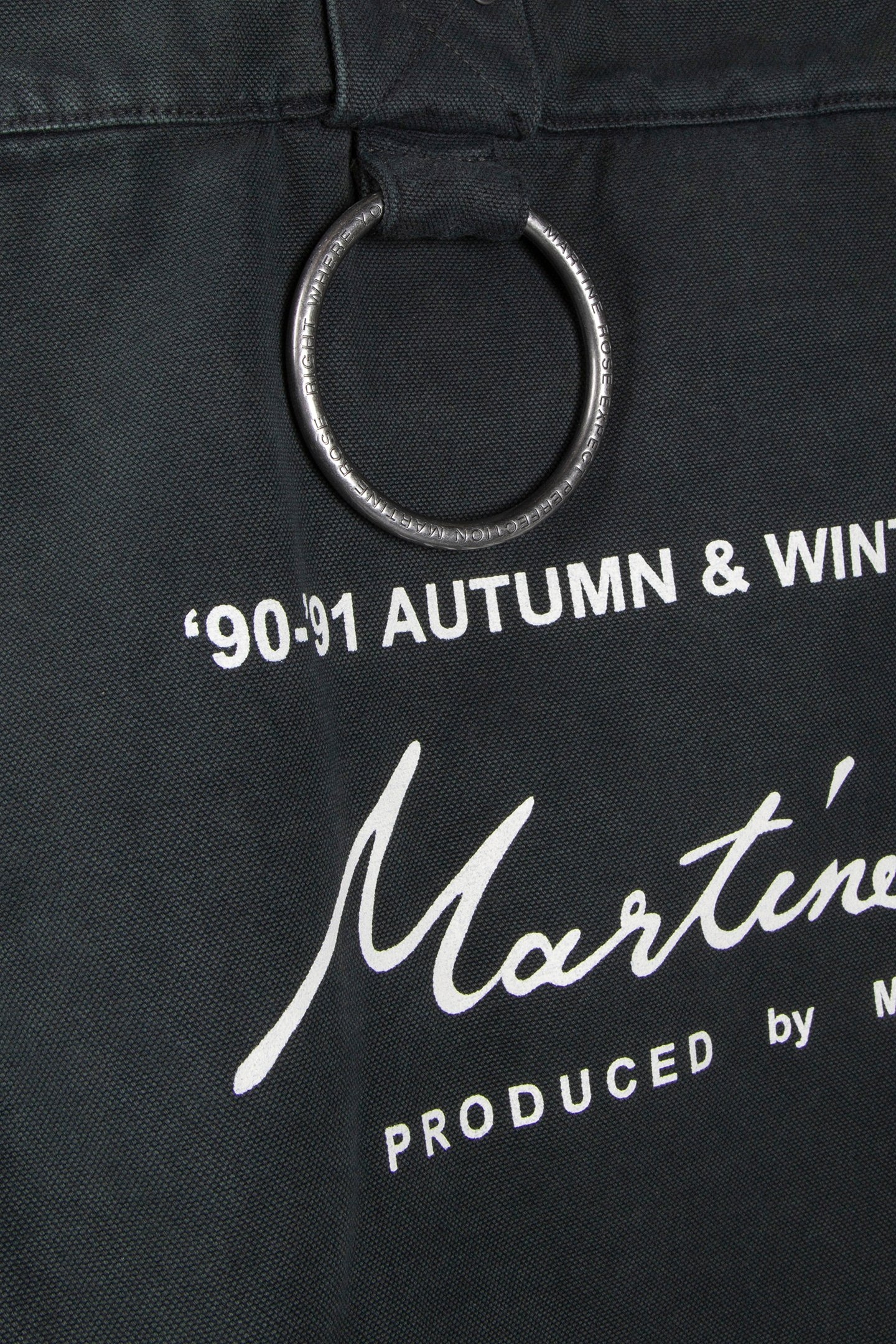 MARTINE ROSE – BONDAGE TOTE BAG GREEN 5