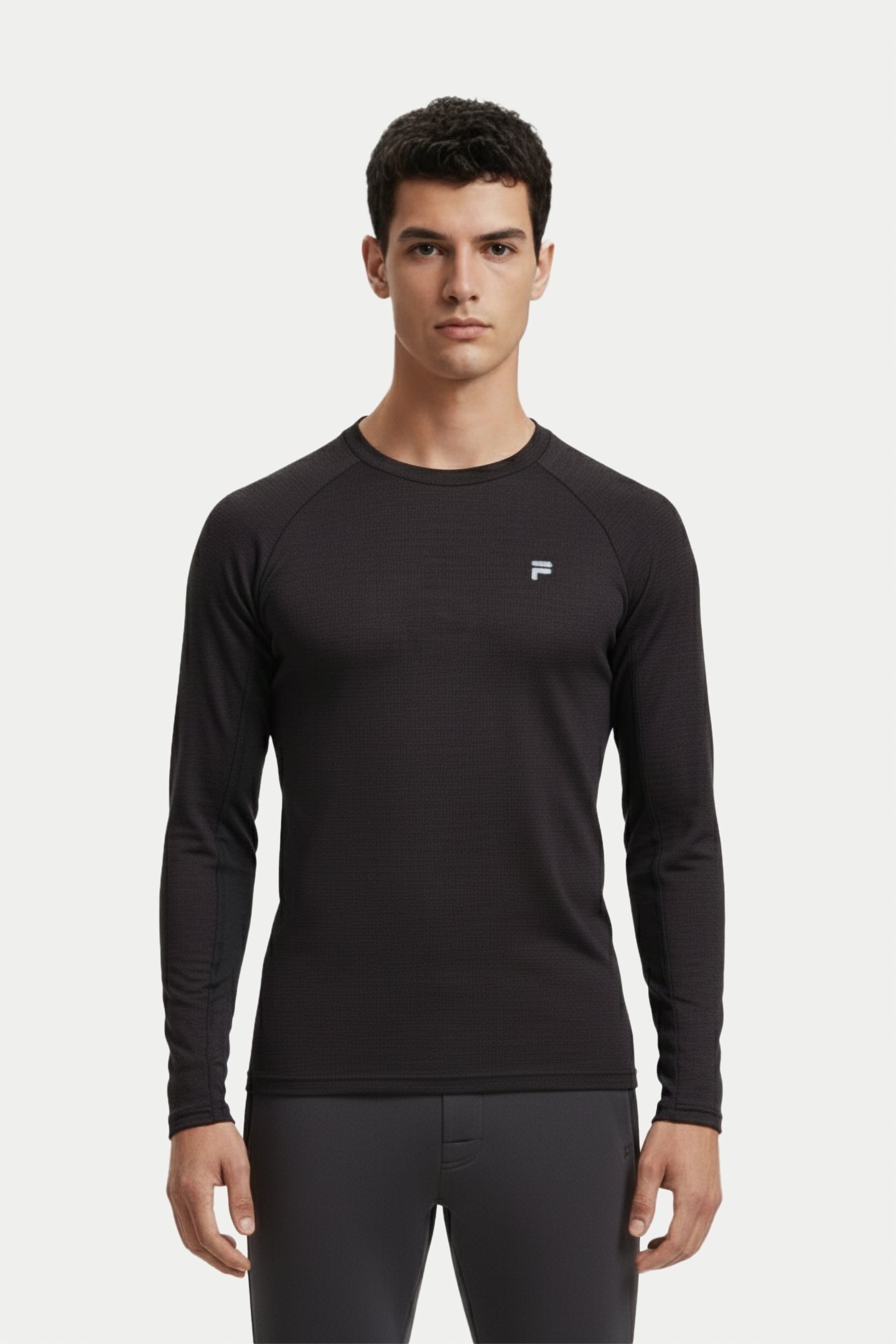 REDDING RUNNING CREW SHIRT PHANTOM MELANGE 1