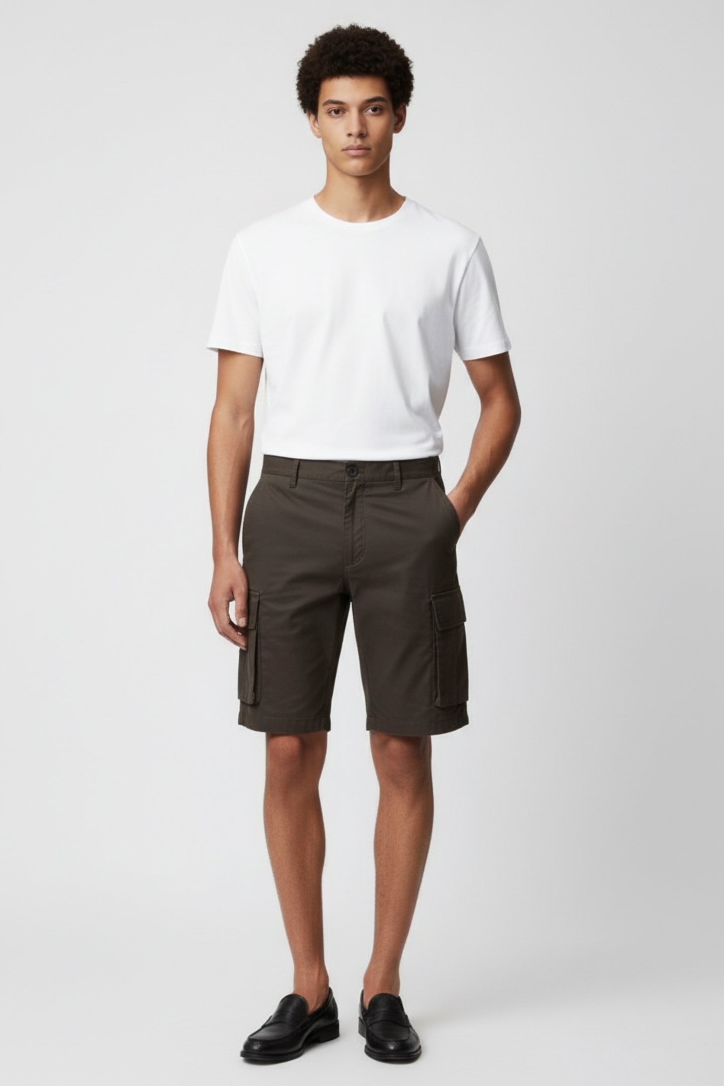 CARGO TECH SHORTS KHAKI 1