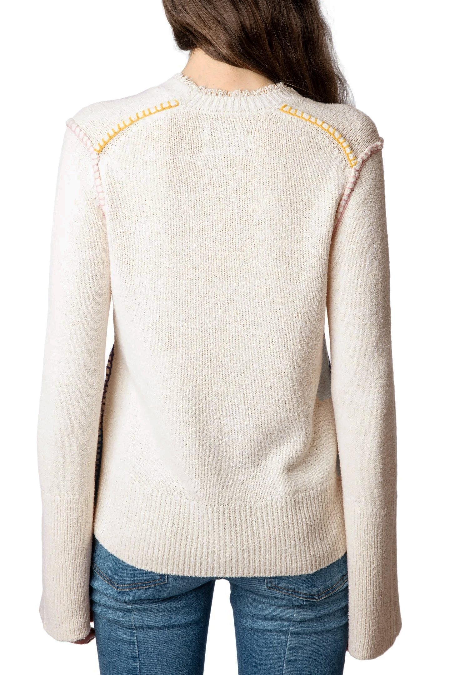 LOUNA SILK PULLOVER ECRU 2