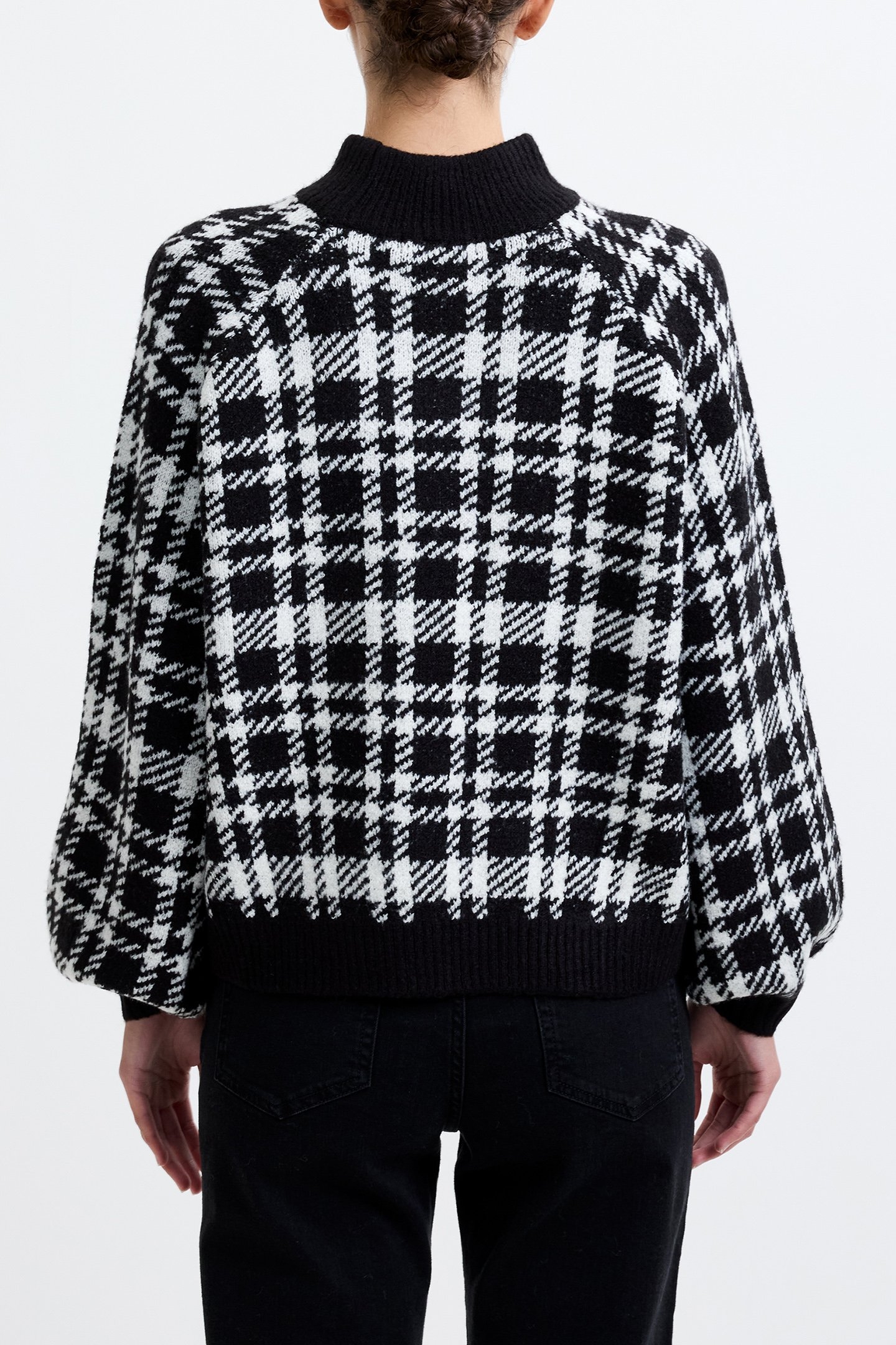 CHECK CREW BLACK / IVORY 2