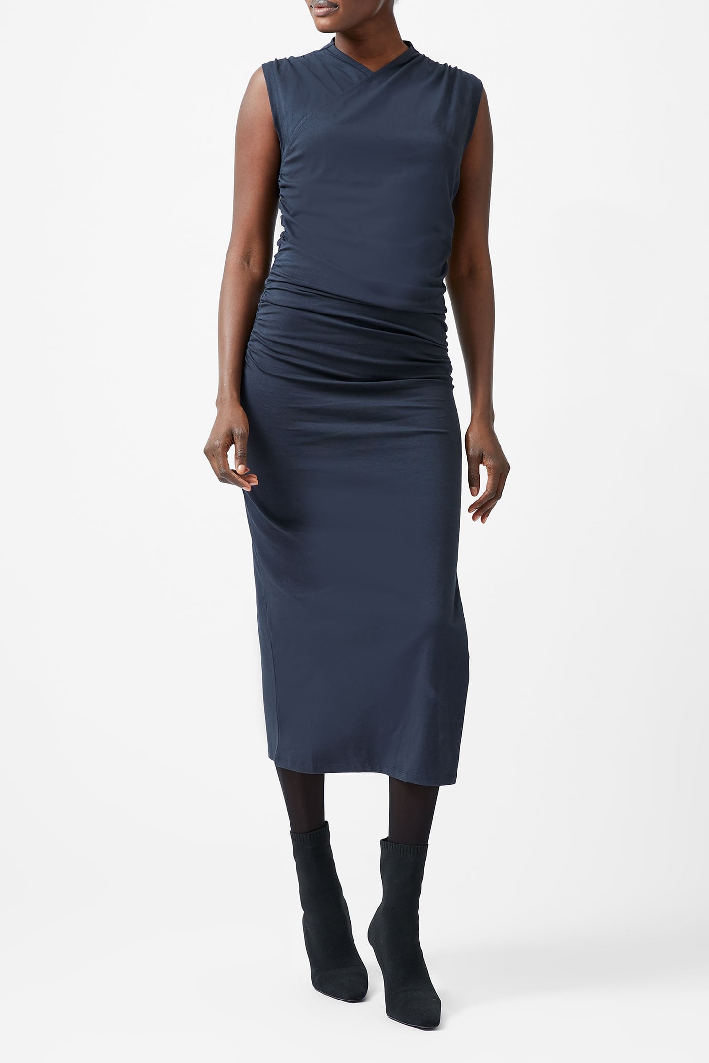 RALLIE CROSS OVER NECK MIDI DR NAVY 1