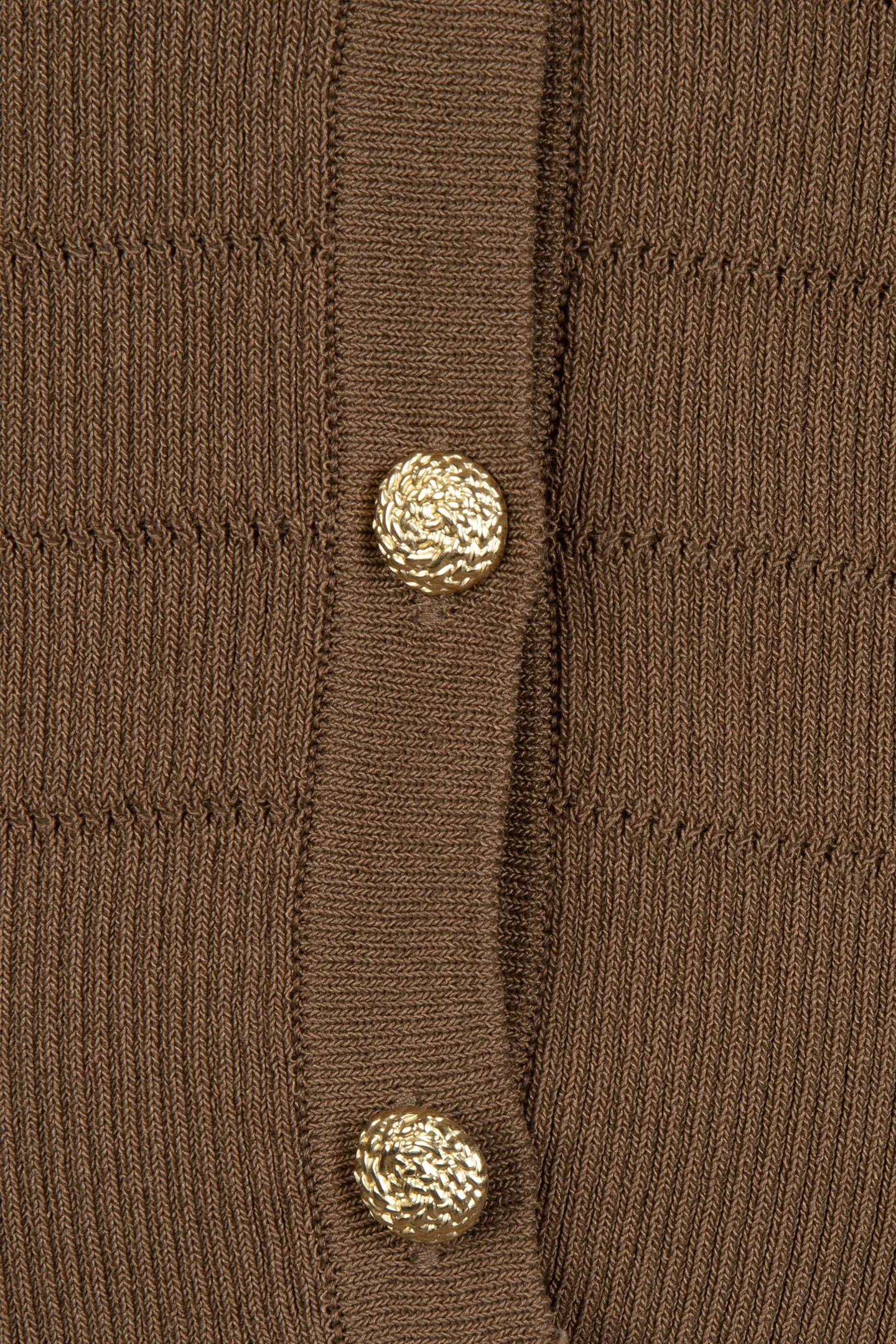 CARDIGAN SHORT FANCY KNIT ARMY GREEN 5