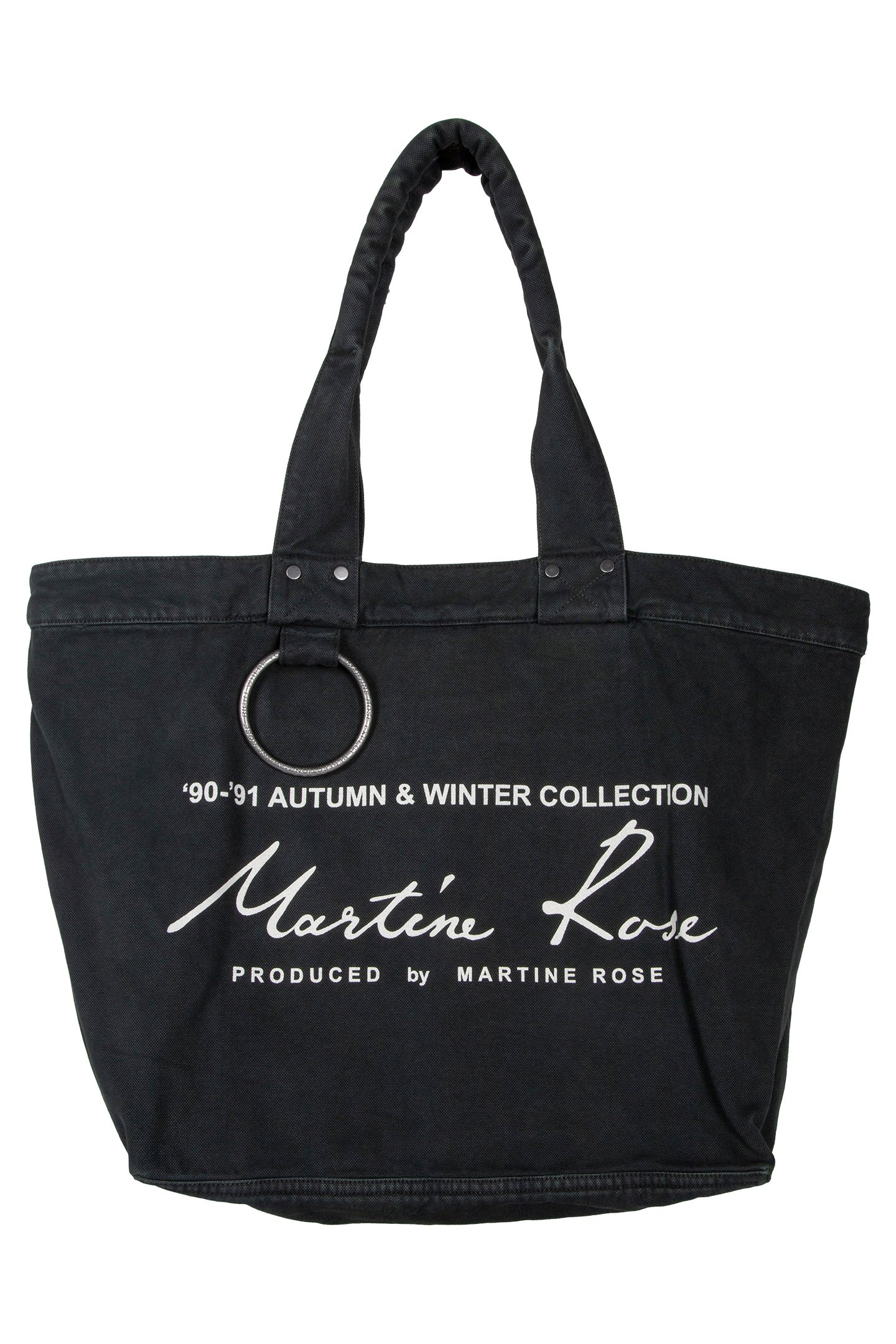 MARTINE ROSE – BONDAGE TOTE BAG GREEN 2