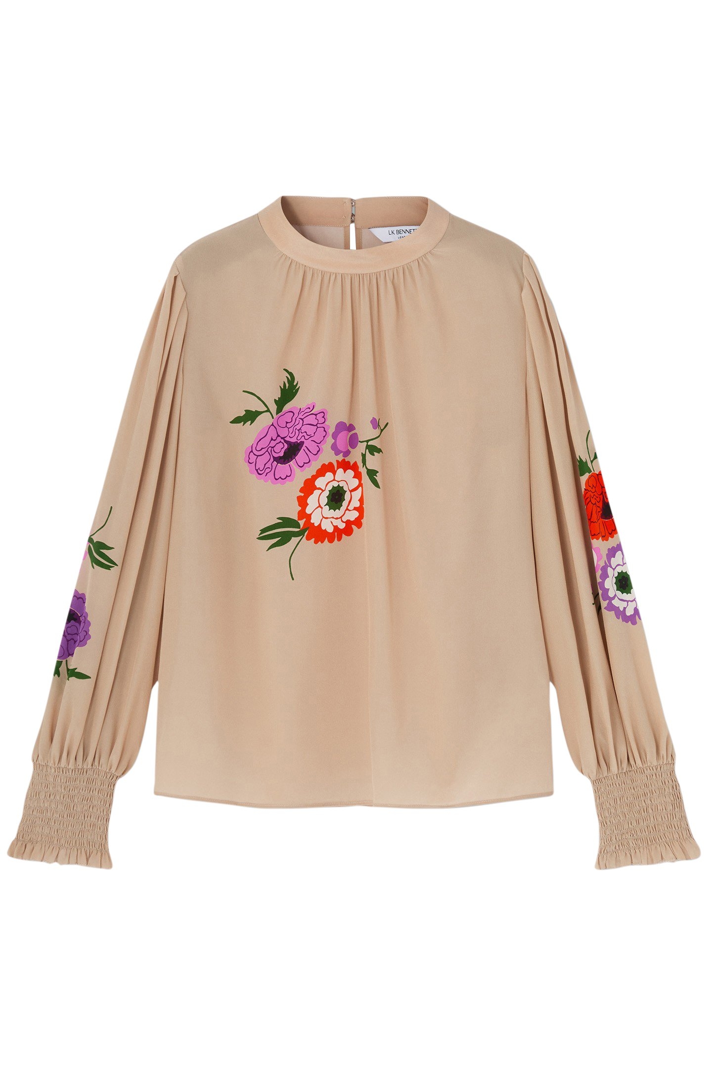 TW FLEUR MOTIF BLOUSE BROWN 3