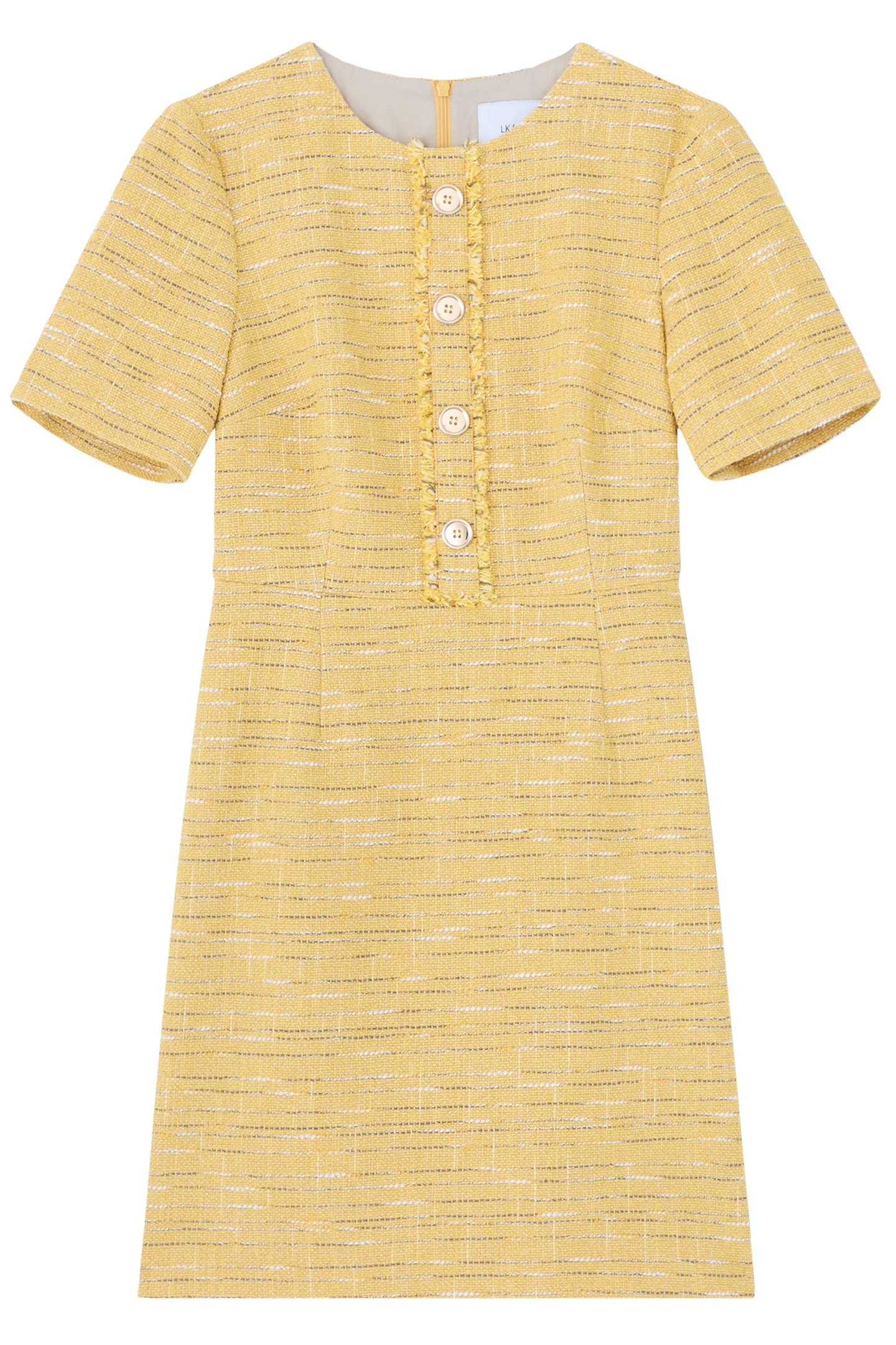 DR VARLEY TWEED DRESS BUTTERCUP 3
