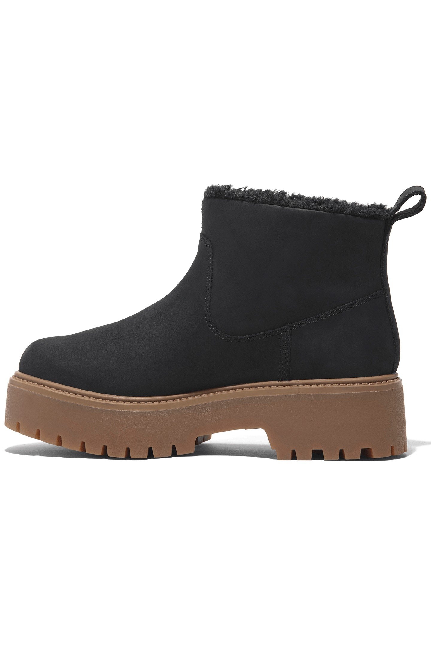 STONE STREET MID WARM LINED BOOT BLACK NUBUCK 6