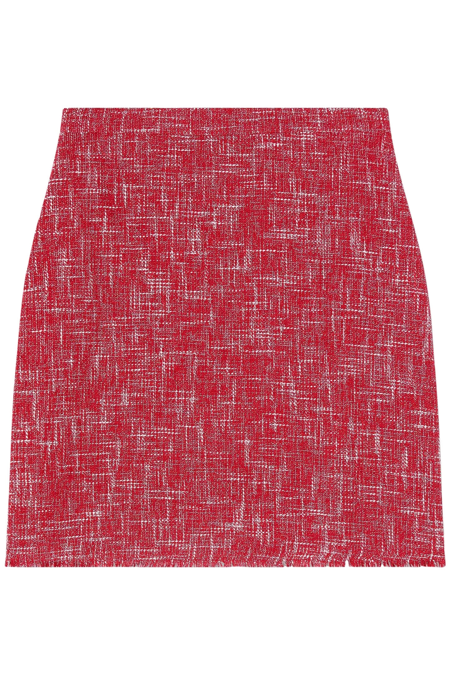 SK ALEXA TWEED SKIRT RED 3