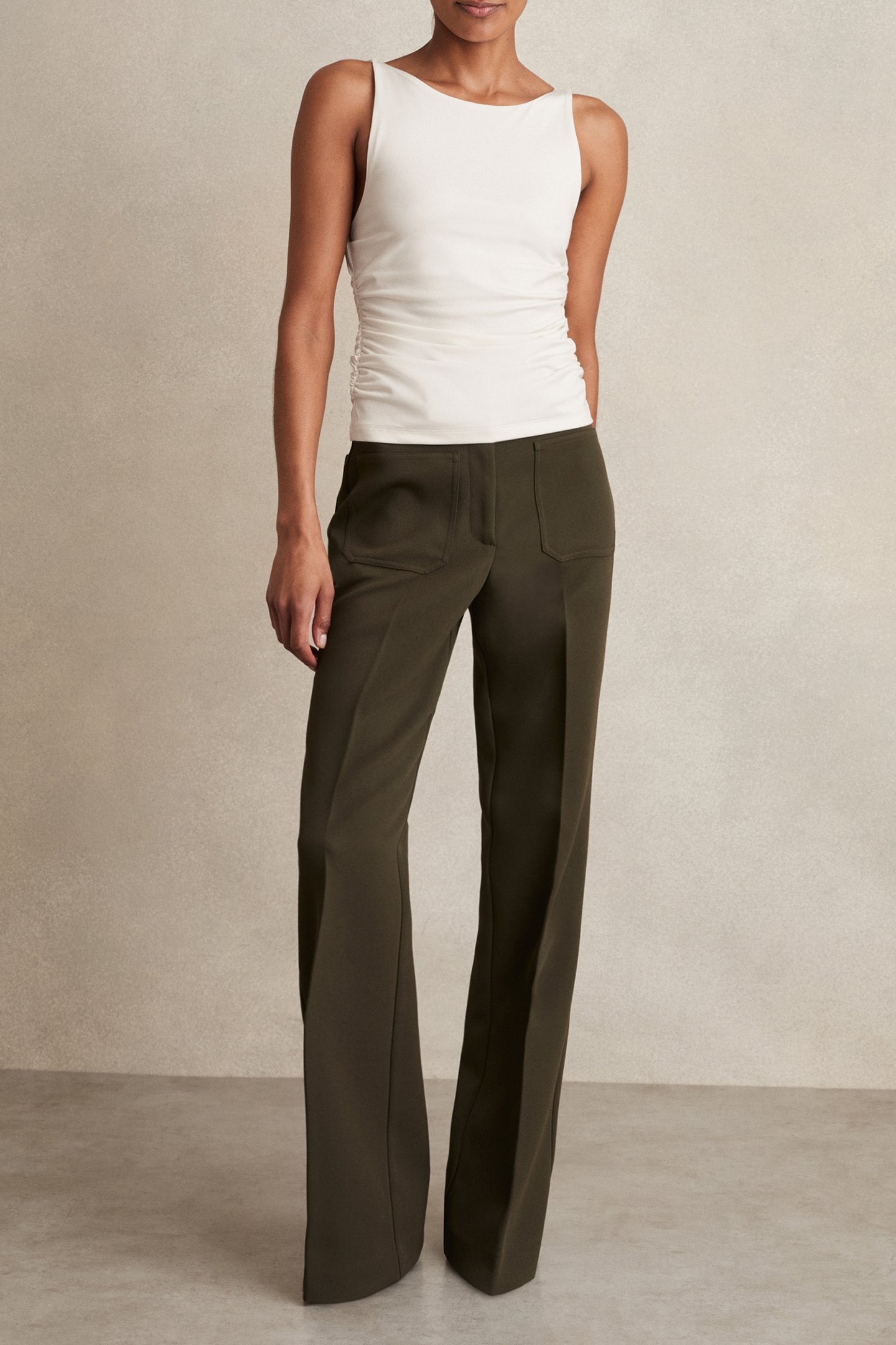 LOW BACK VEST WHITE 1