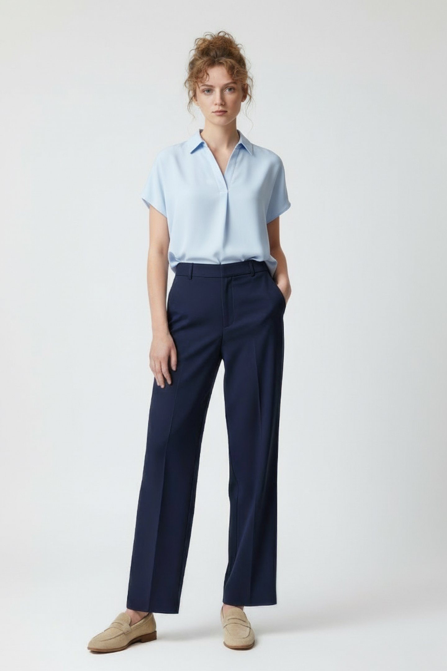 CREPE LIGHT S/LESS POPOVER SKY BLUE 1