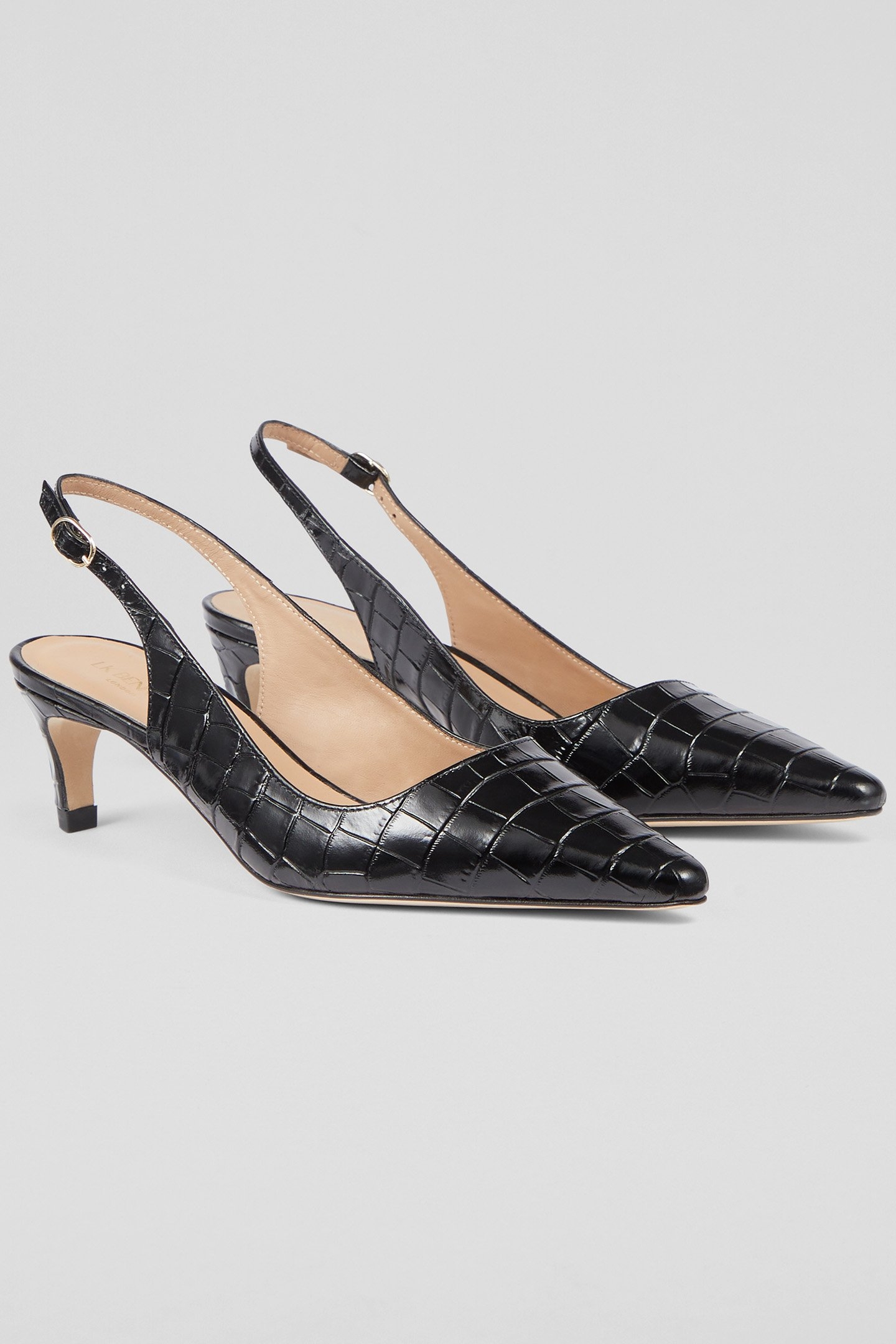 OC ALYSSA LOW HEEL SLING BLACK 2