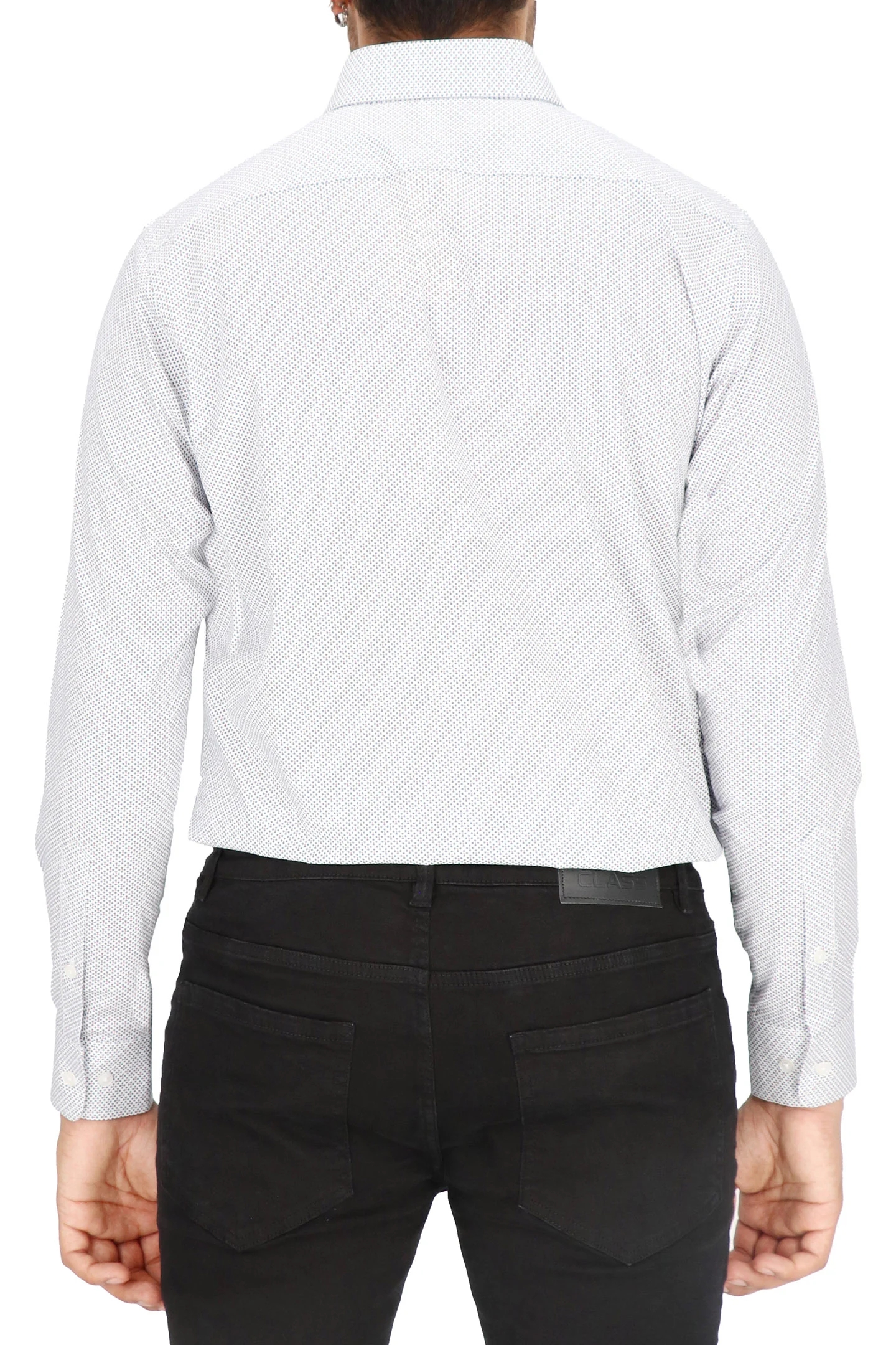 DRESS SHIRT WHITE/GREEN 2