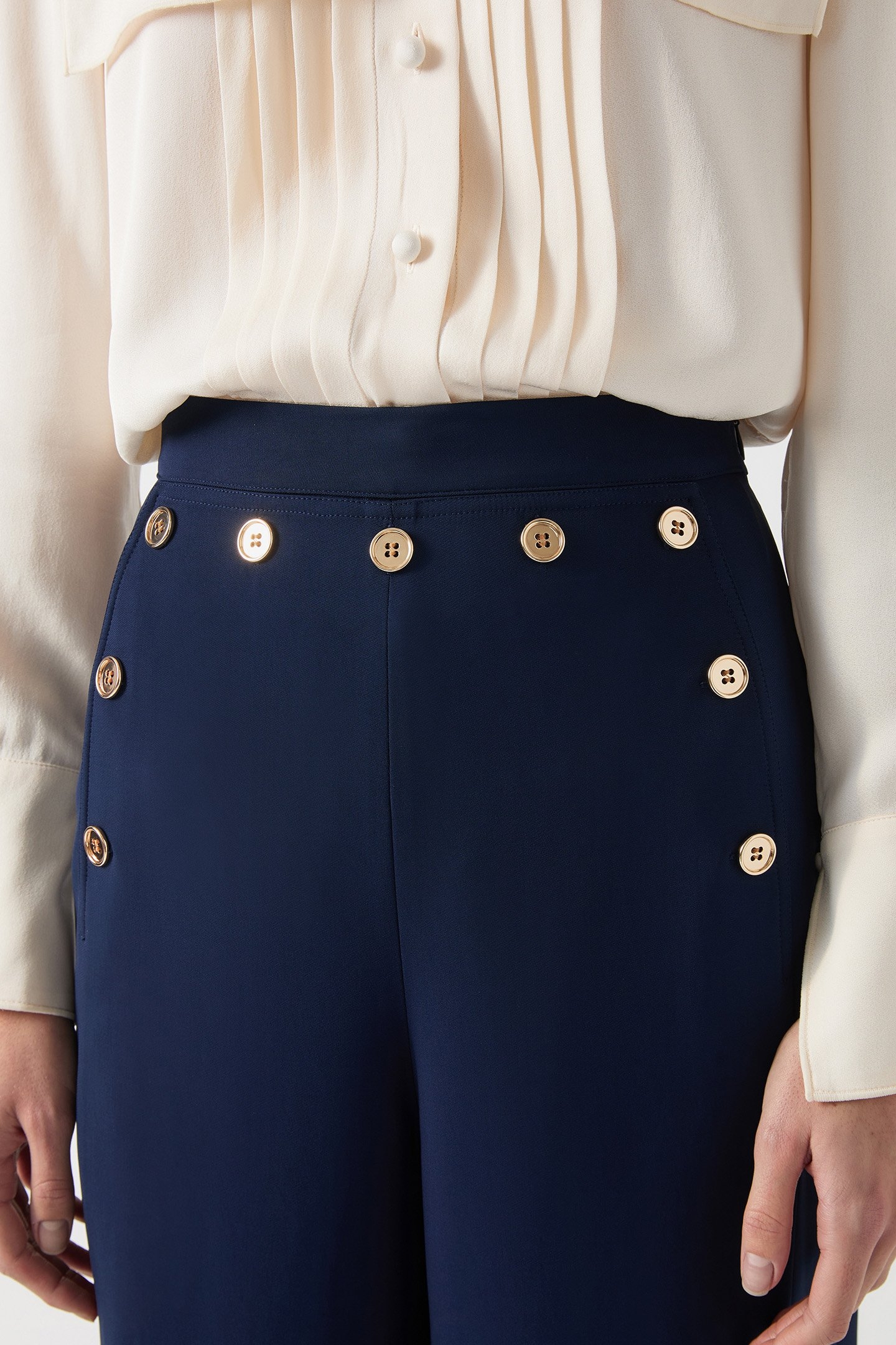 TR OLIVE CREPE SAILOR TR NAVY 5