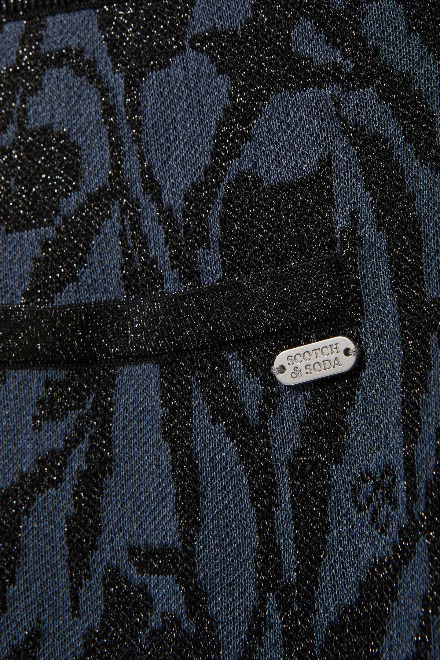 JACQUARD KNIT PANT SEABORNE/ BLACK NIGHT LUREX 7