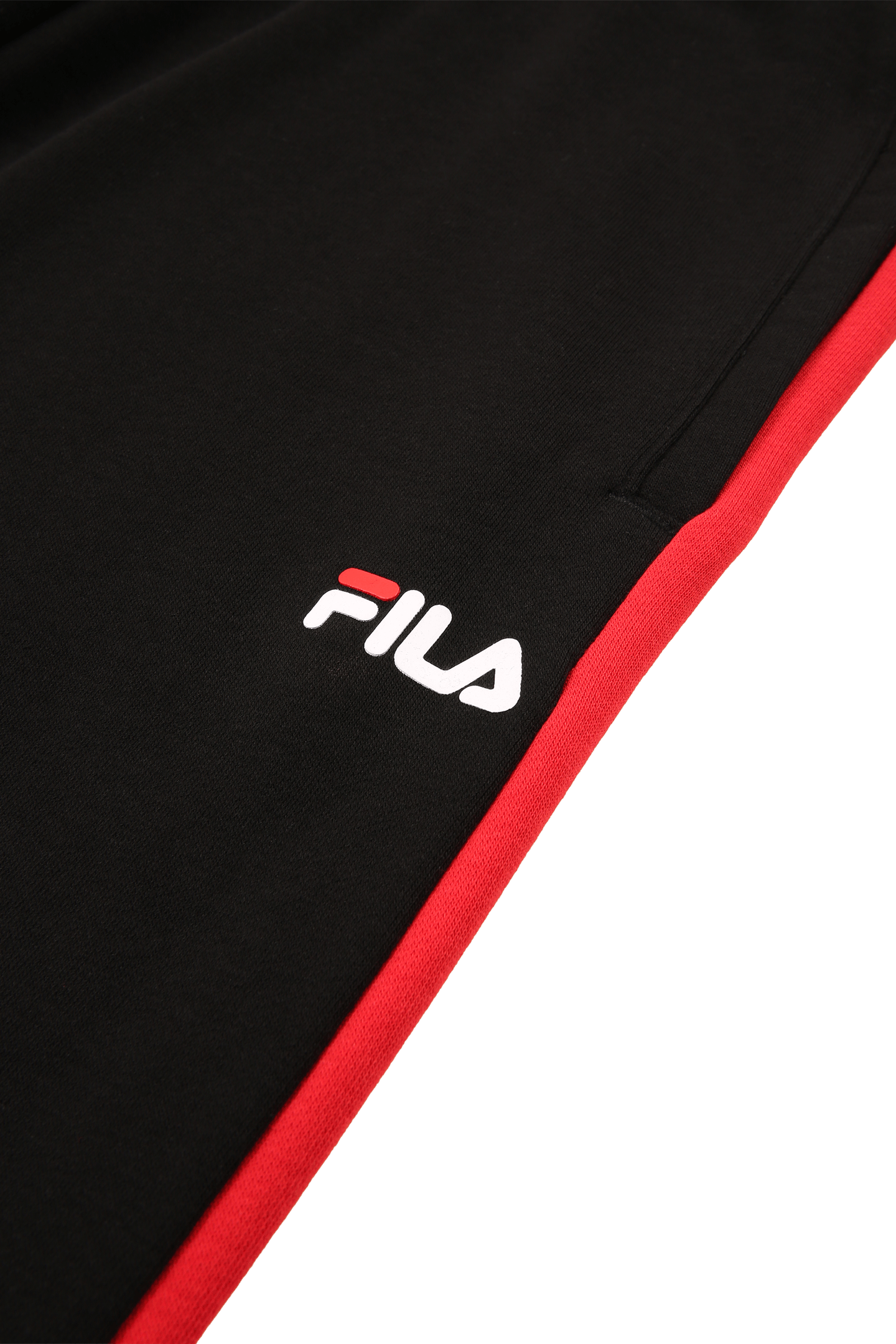 SAUSALITO SWEAT PANTS WITH BLOCK STRIPES BLACK-TRUE RED-GULL 3