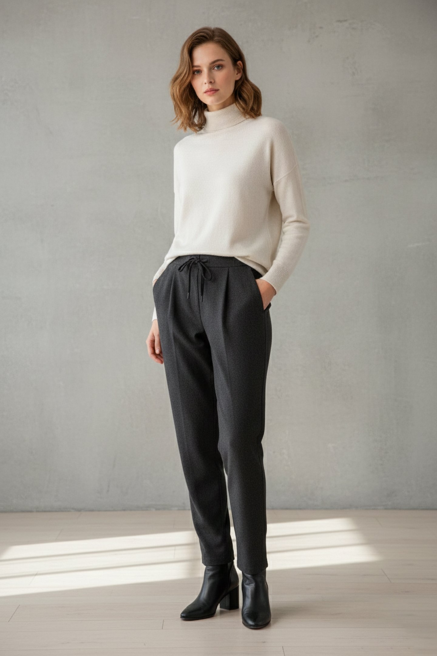 SOTALF PANTS DARK GREY MELANGE 1