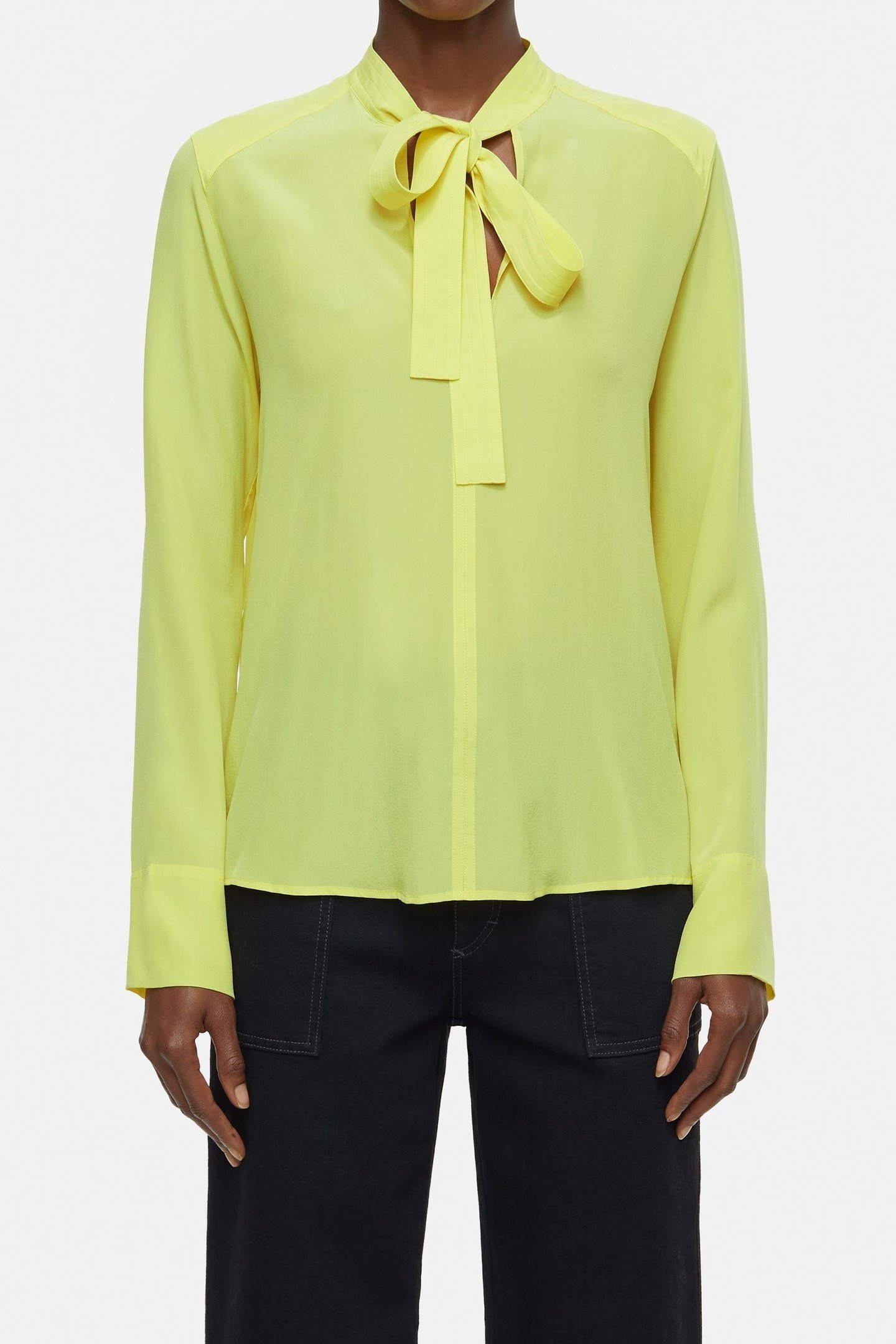BLOUSE WITH STRAPS PRIMARY YELLOW 2