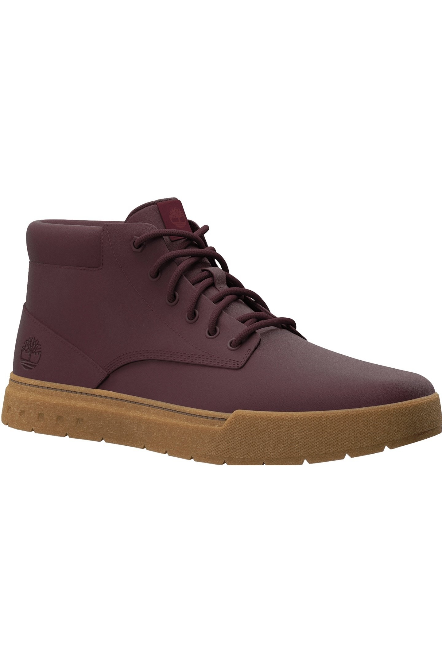 MAPLE GROVE MID LACE UP SNEAKER BURGUNDY NUBUCK 1