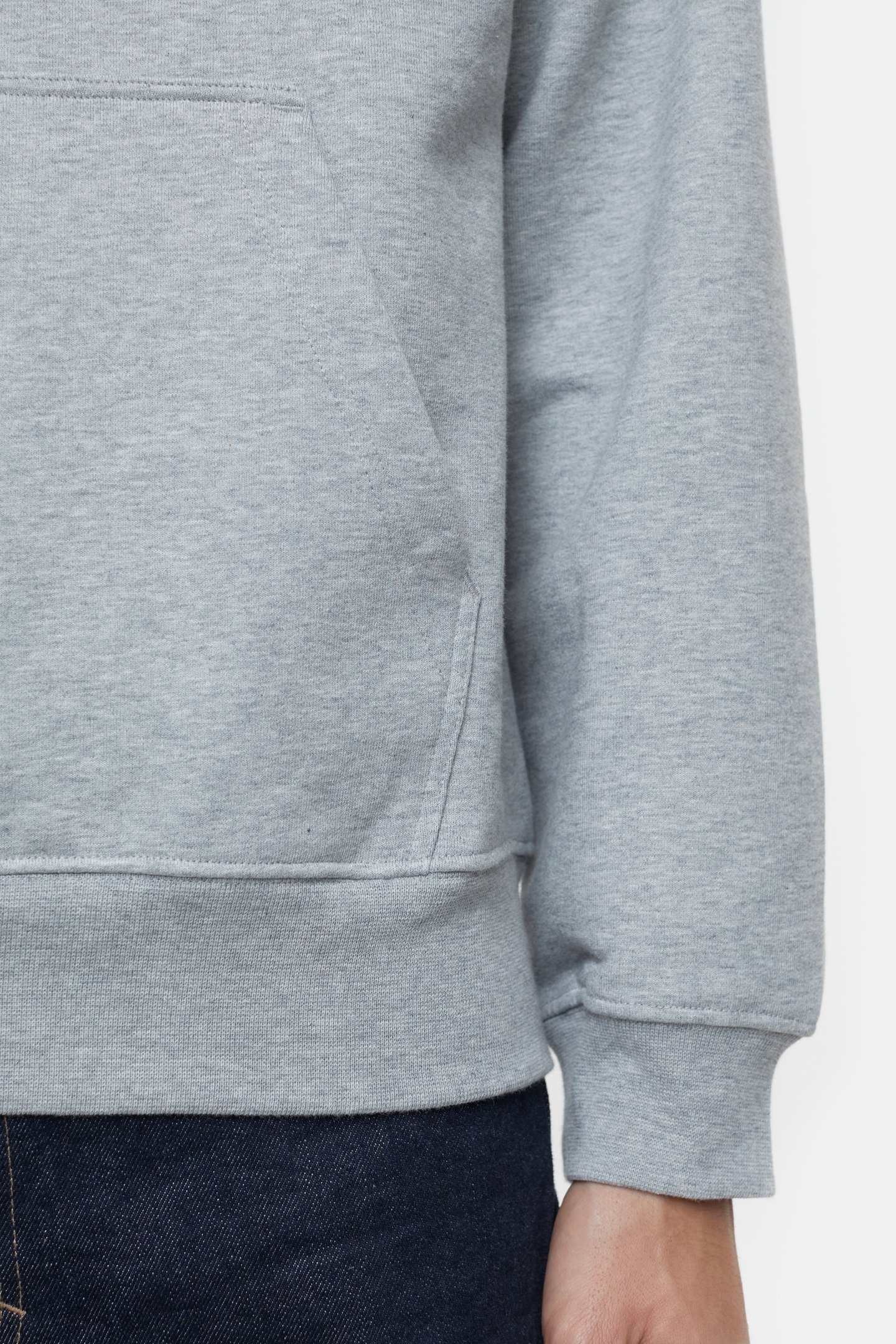 HALF ZIP SWEAT T-SHIRTS LIGHT GREY MELANGE 5