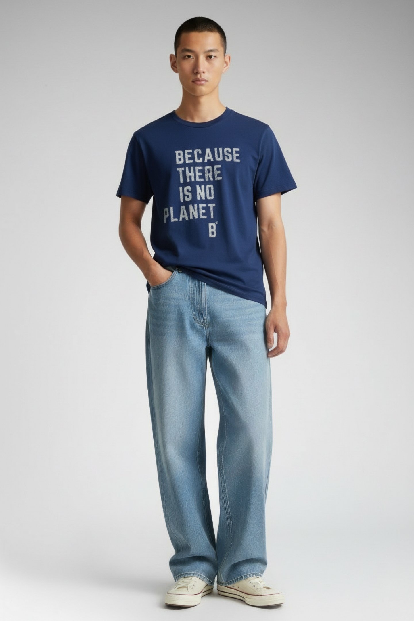 AIXALF T-SHIRT BLUE PRINT 1