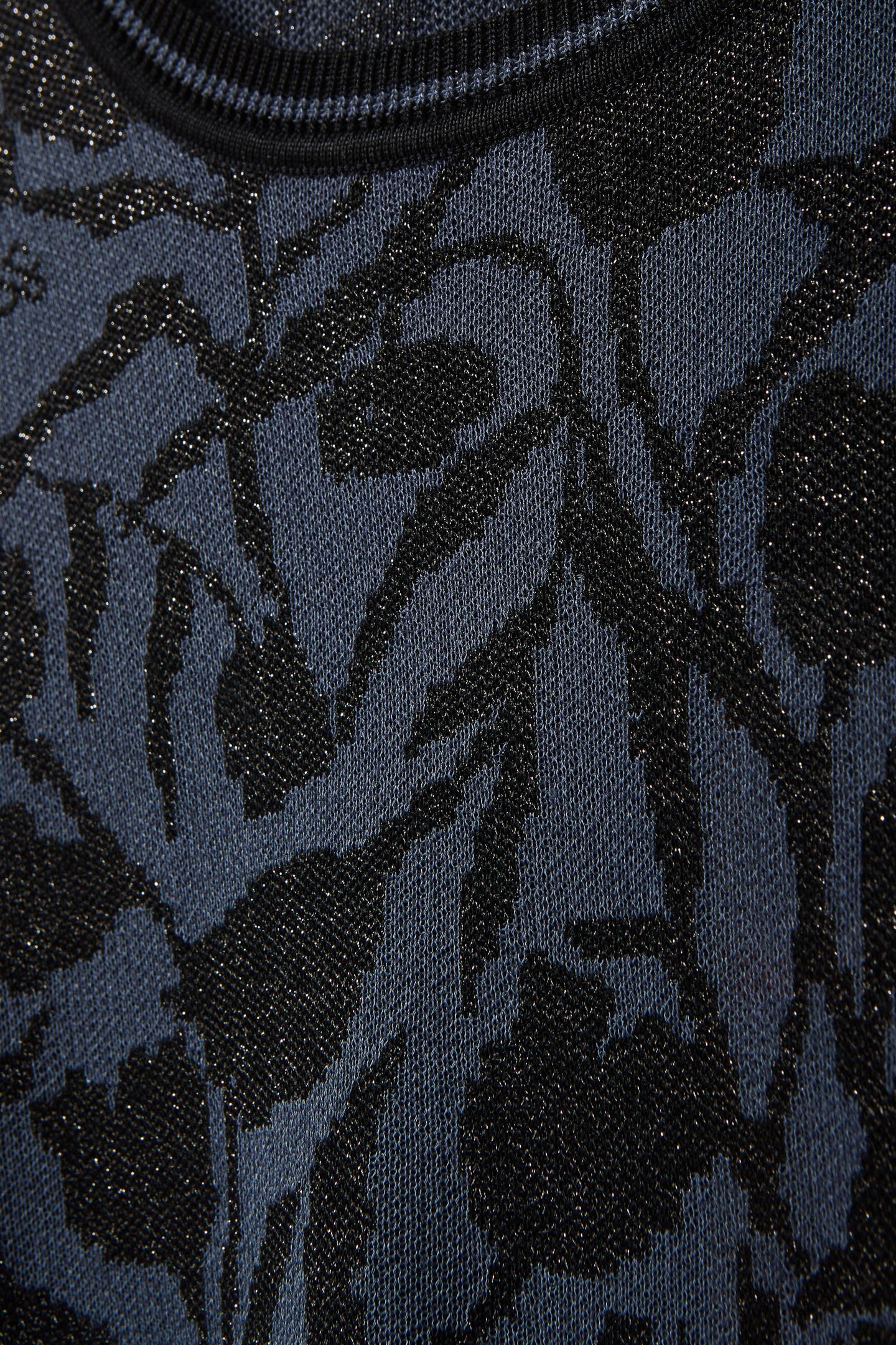 JACQUARD PULLOVER SEABORNE/ BLACK NIGHT LUREX 7