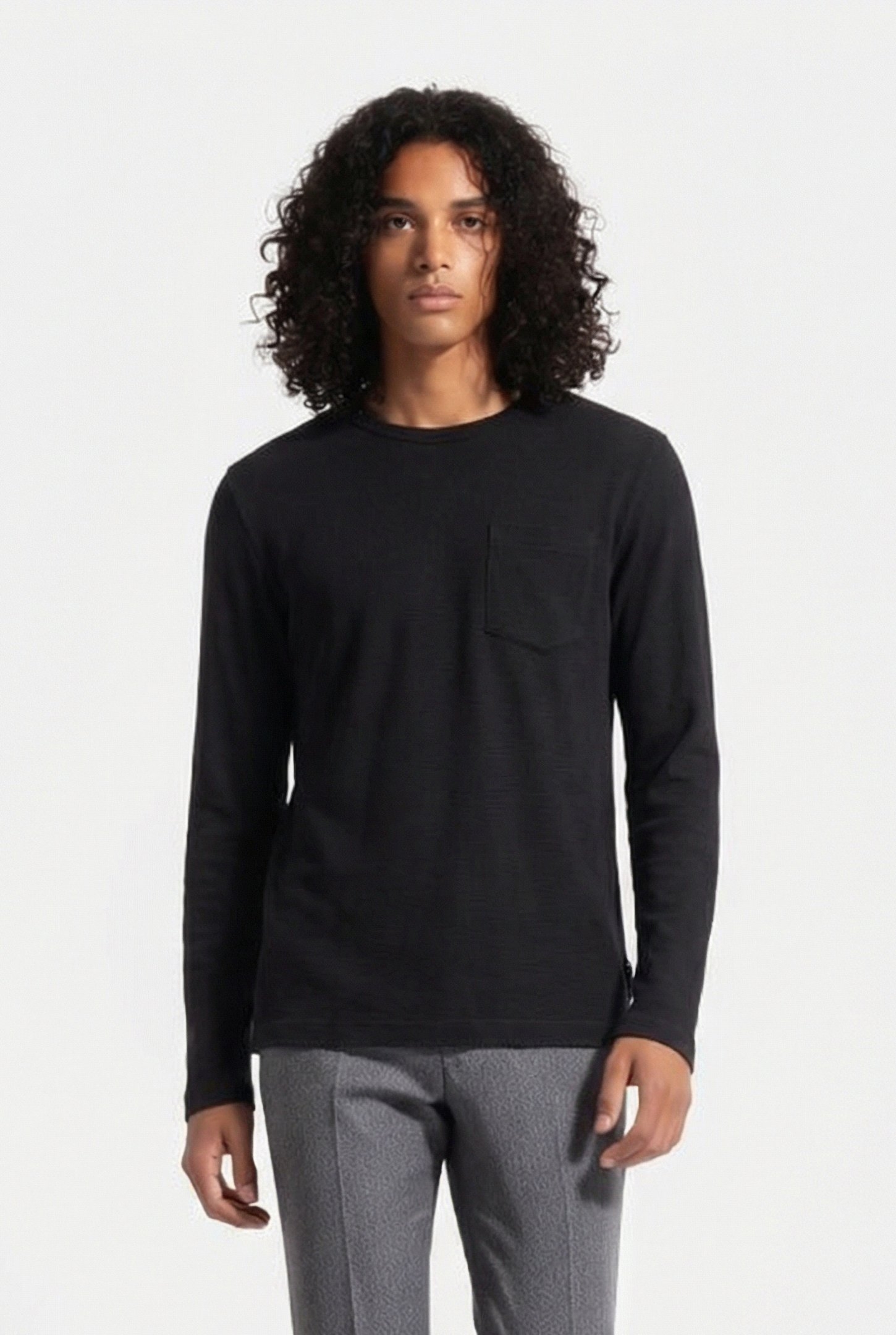 OTTOMAN POCKET LONG SLEEVE BLACK 1