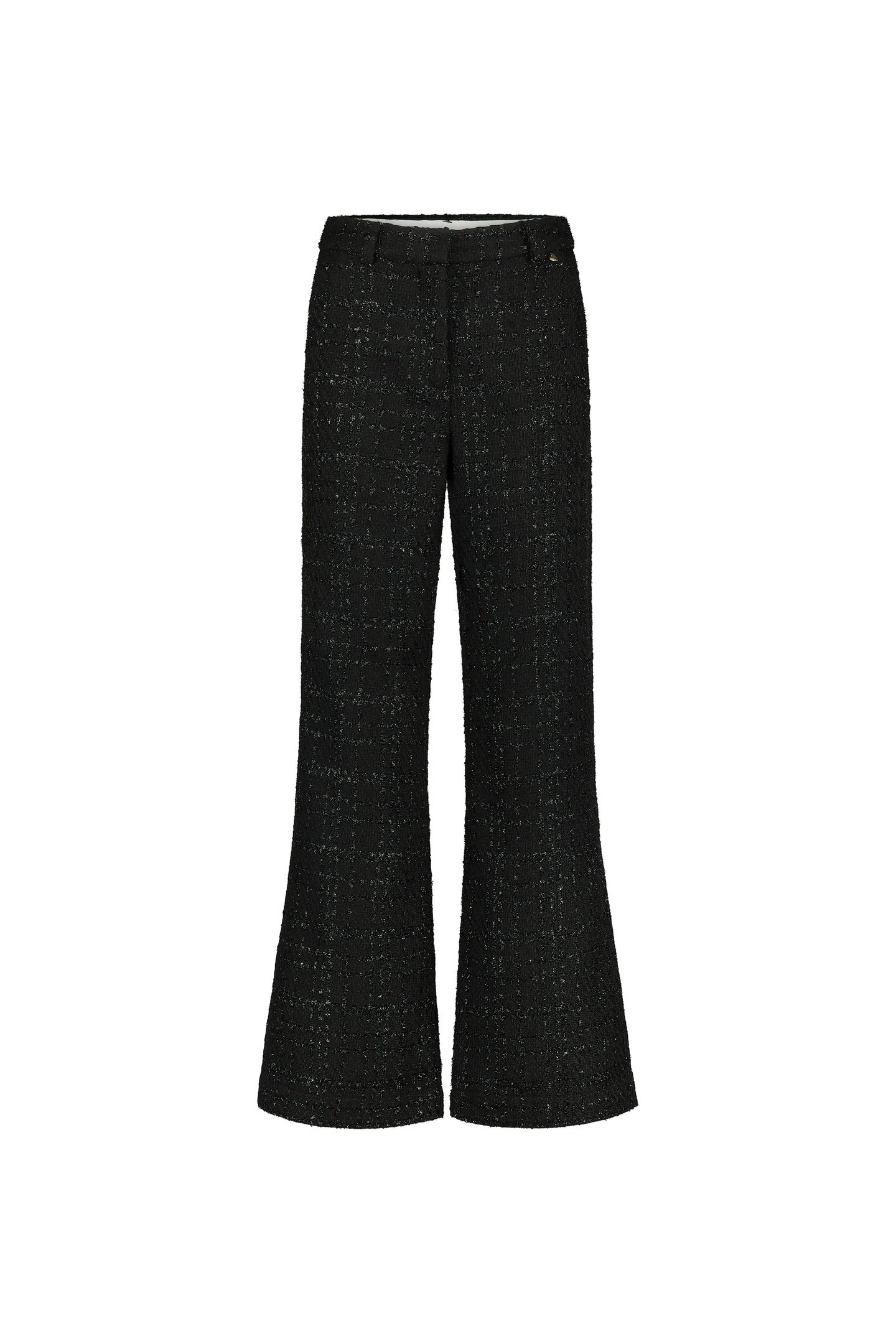 REMI TWEED TROUSERS BLACK 3