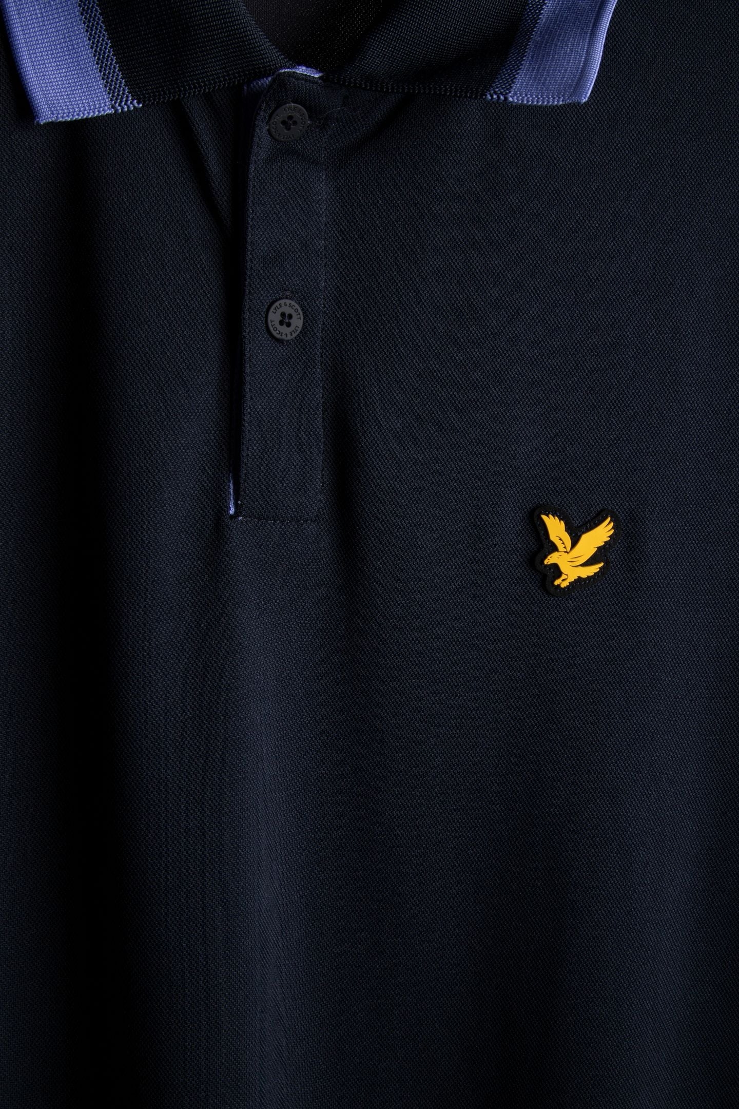 GOLF TIPPED RIB POLO SHIRT DARK NAVY/MOONLIGHT 5