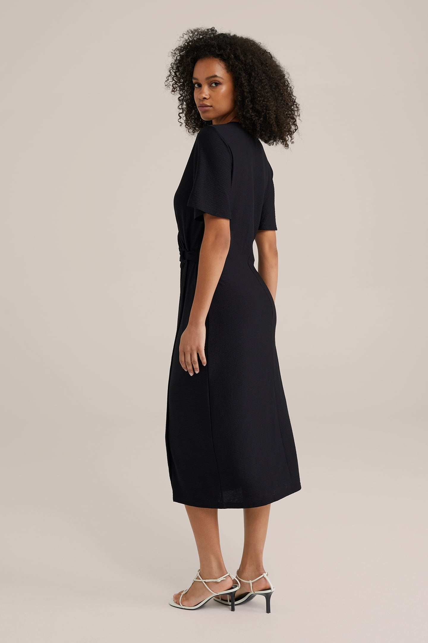 DRESS MID LENGTH BLACK 8