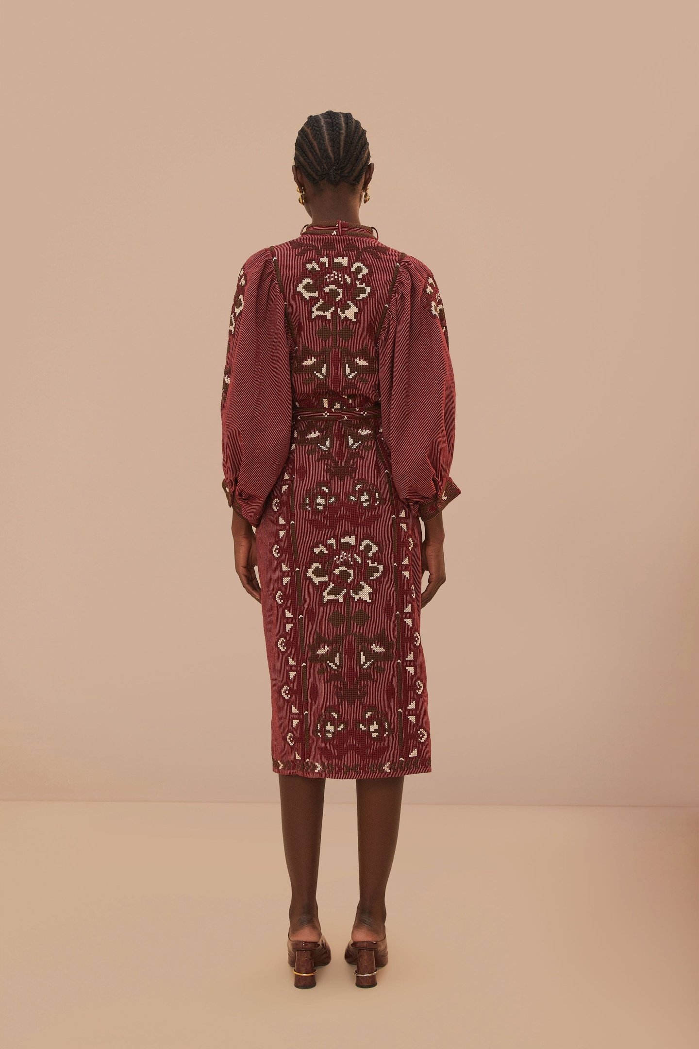 TOUCANS SCARF CROSS STITCH EMBROIDERED LONG SLEEVE 3