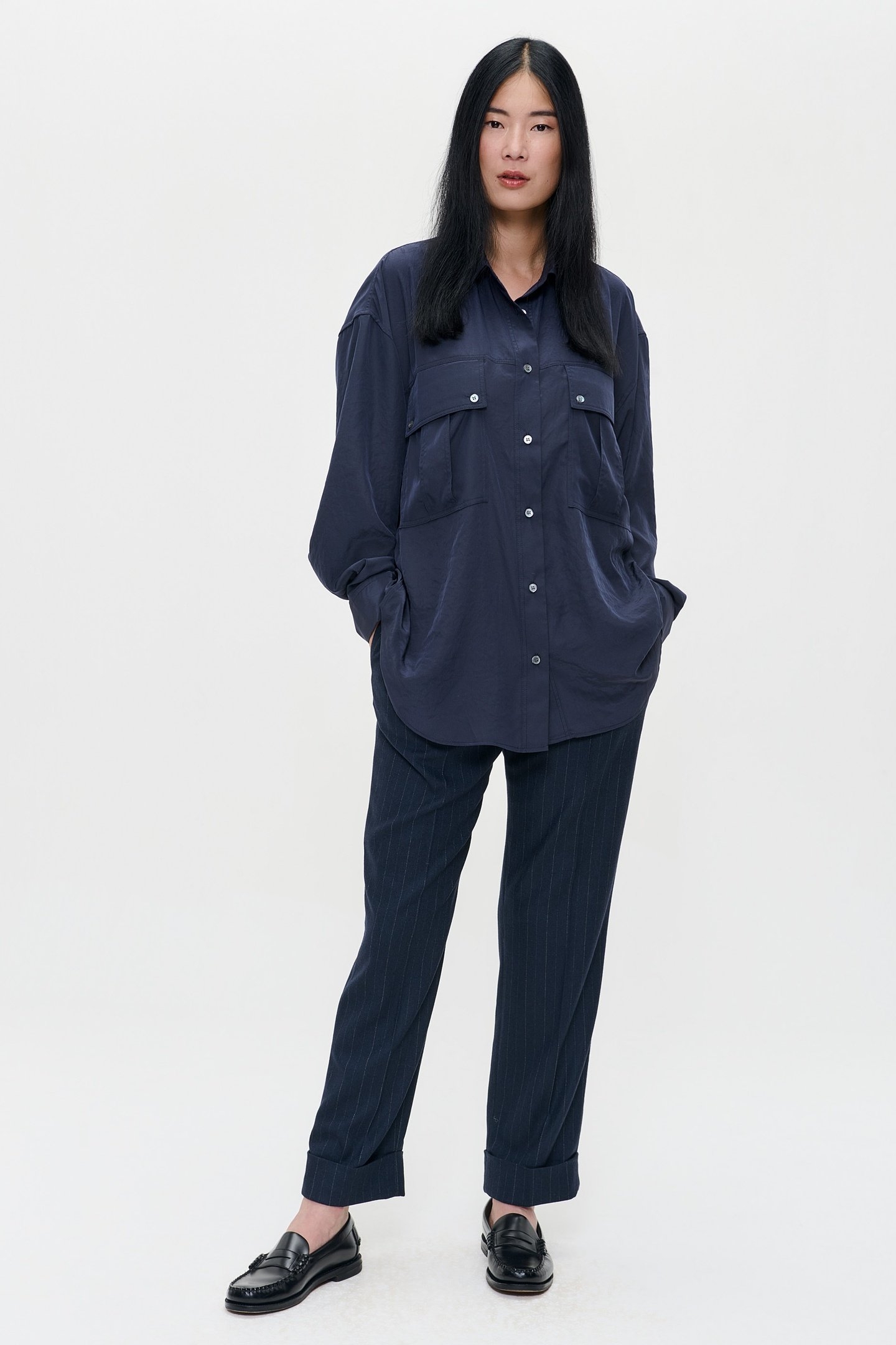 TECHNOSILK CARGO SHIRT MIDNIGHT BLUE 2