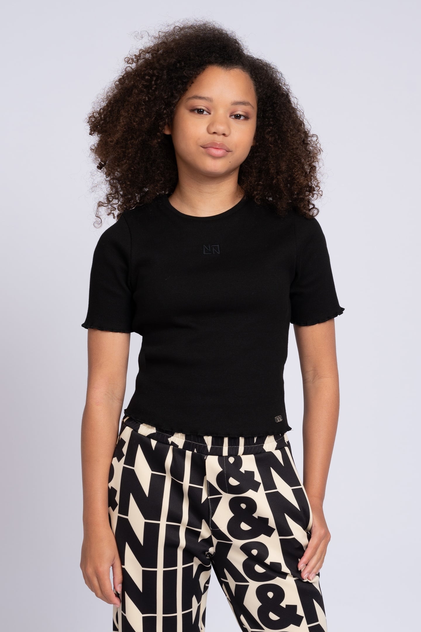 SYLVIA RIB TOP BLACK 1