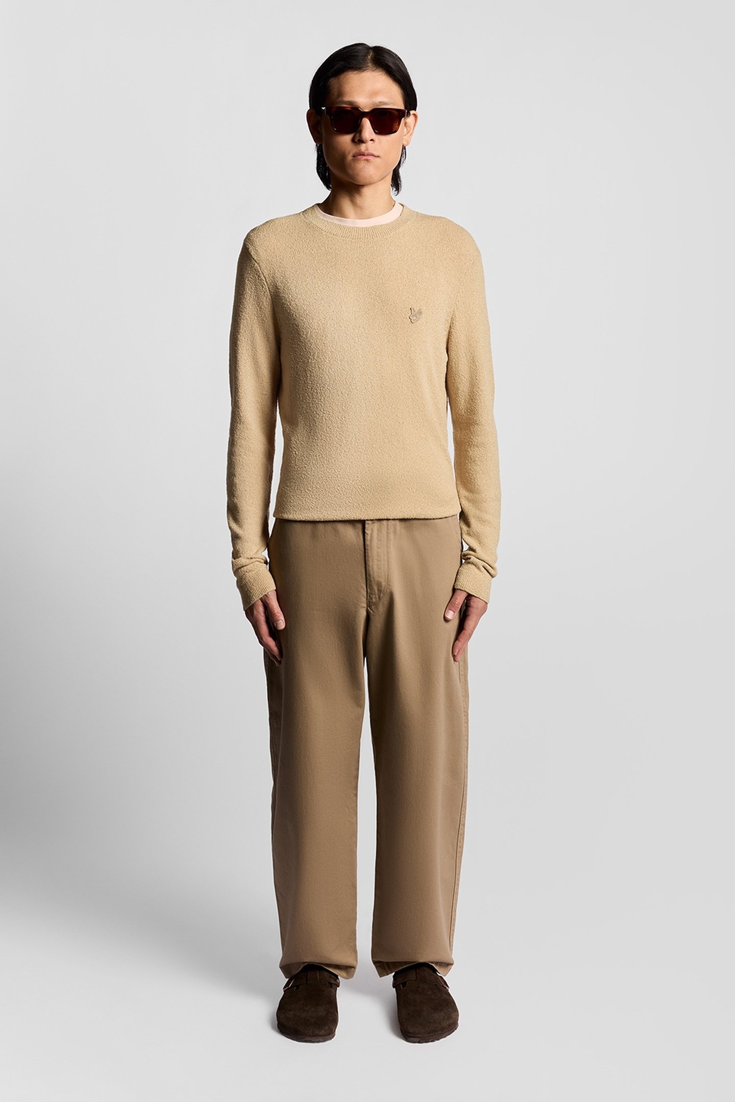 TEXTURED TRAVEL KNITTED JUMPER CHAI 2