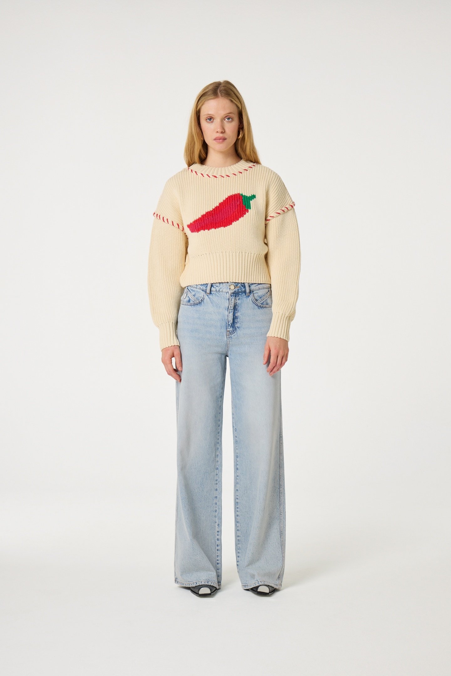 VIOLA PULLOVER WARM WHITE 1