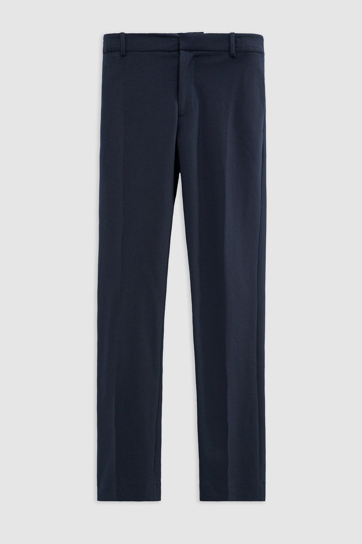 NAVY MILANO KNIT STRAIGHT SUIT TROUSERS 6