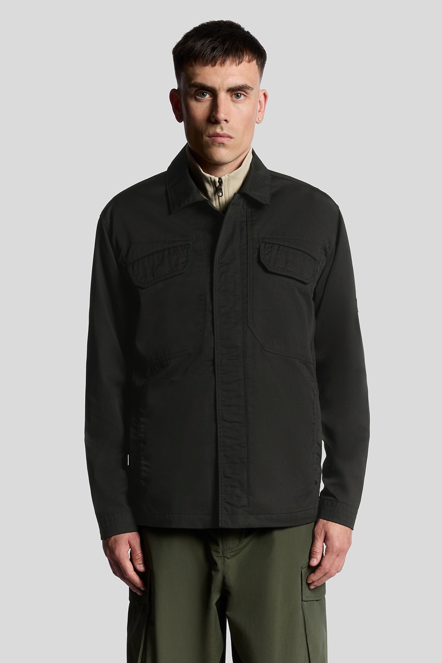 MULTI POCKET OVERSHIRT JET BLACK 2