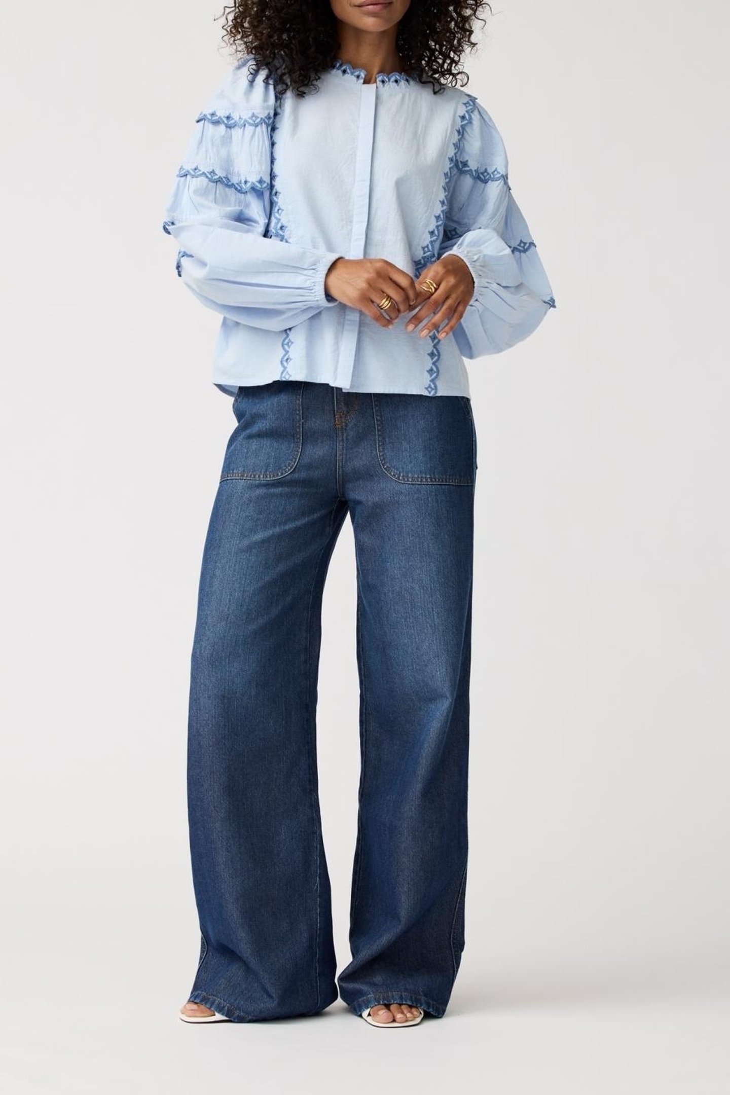 MILLY BLOUSE SKY BLUE 2