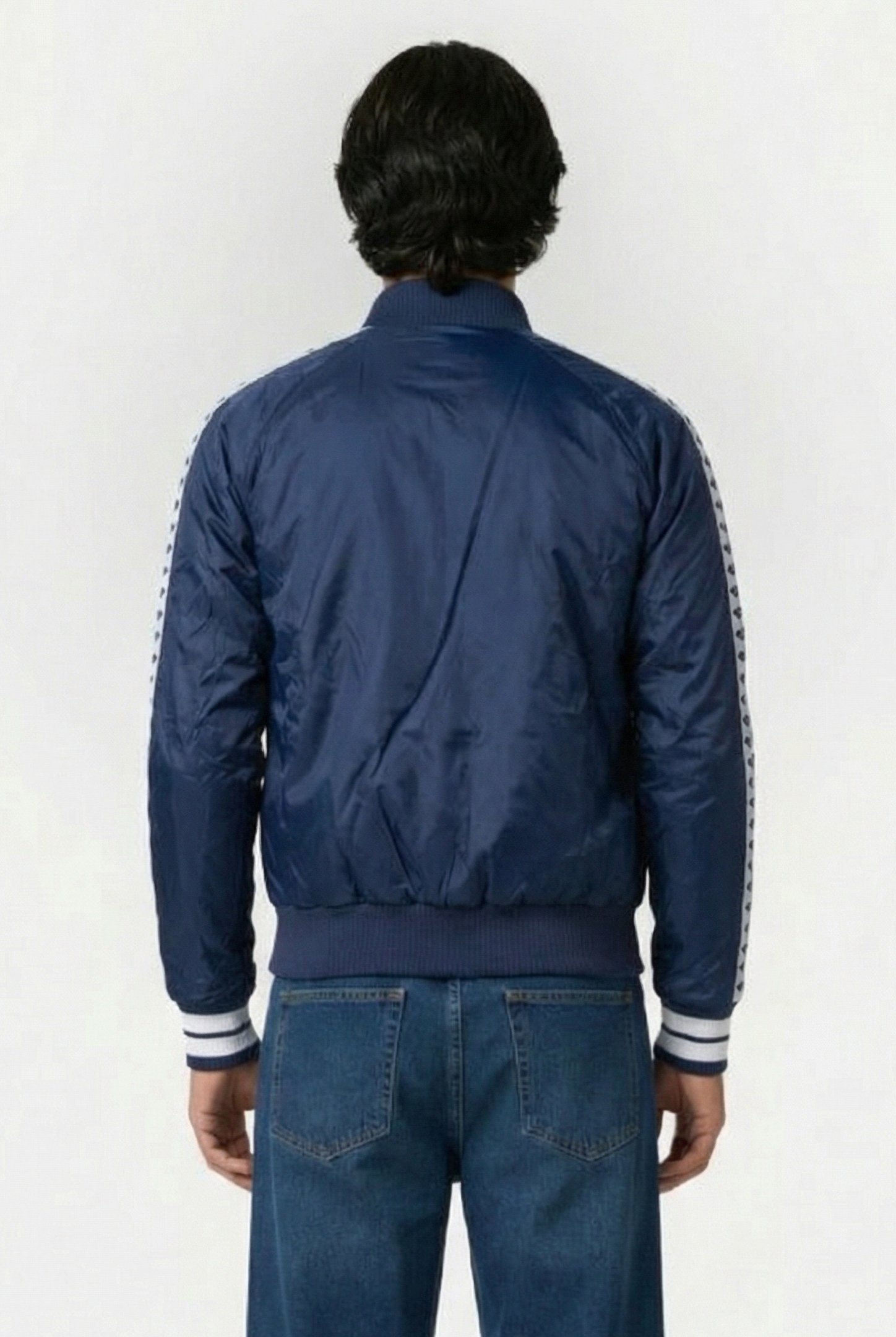 UNISEX BOMBER TEAM DIAMONDS WHITE RED NAVY 4