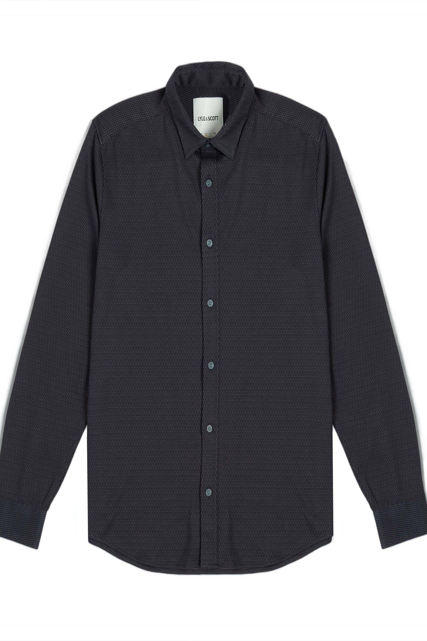 JACQUARD INTERLOCK SHIRT DEEP NAVY 4