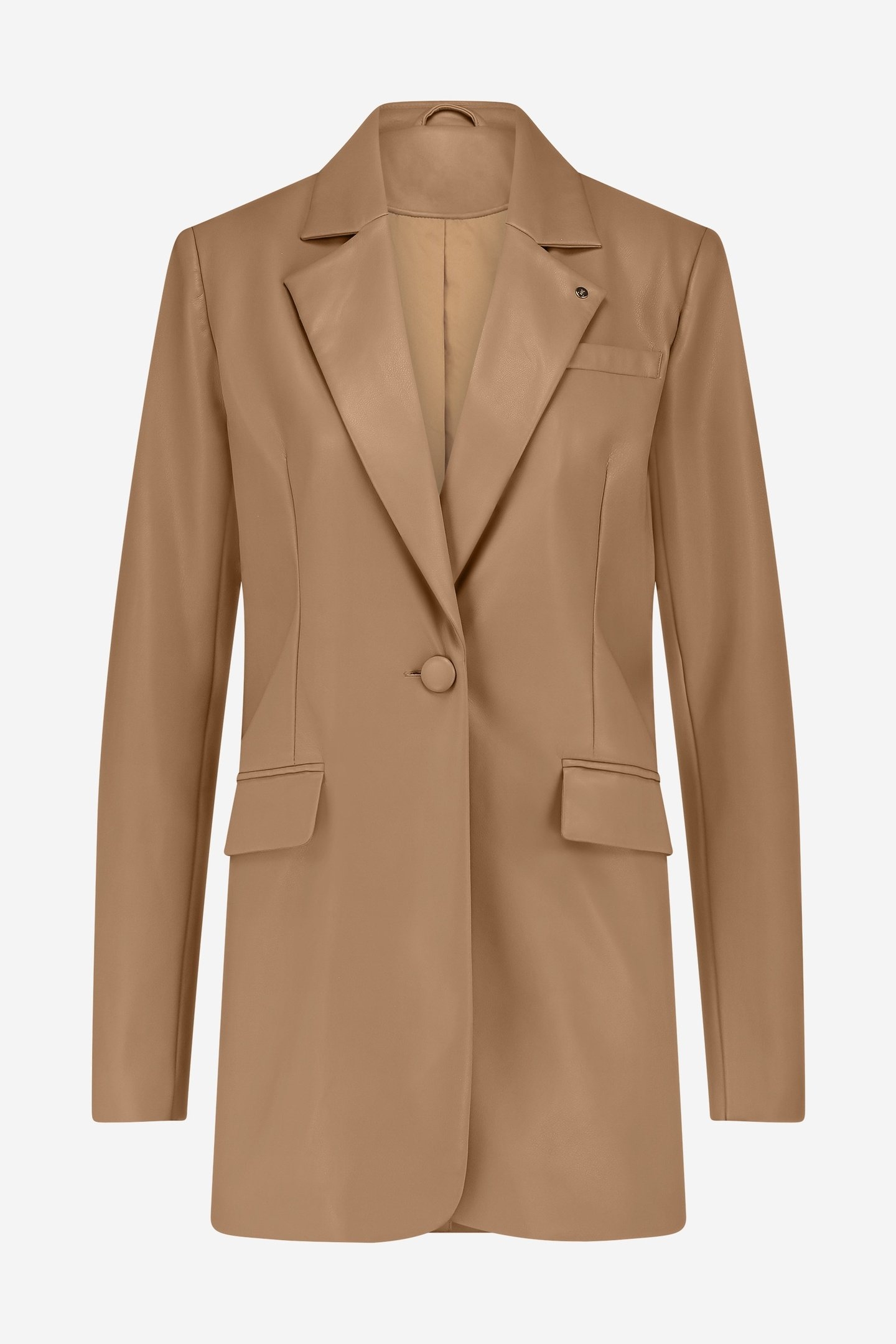 ILEVIO PU BLAZER CARAMEL 2