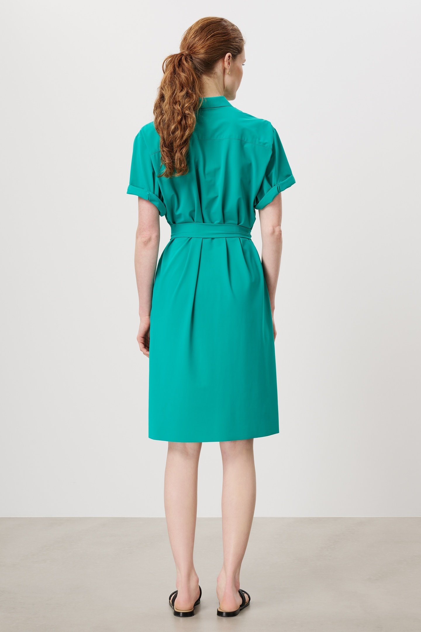 CHESTER POLO DRESS CARIBBEAN GREEN 3