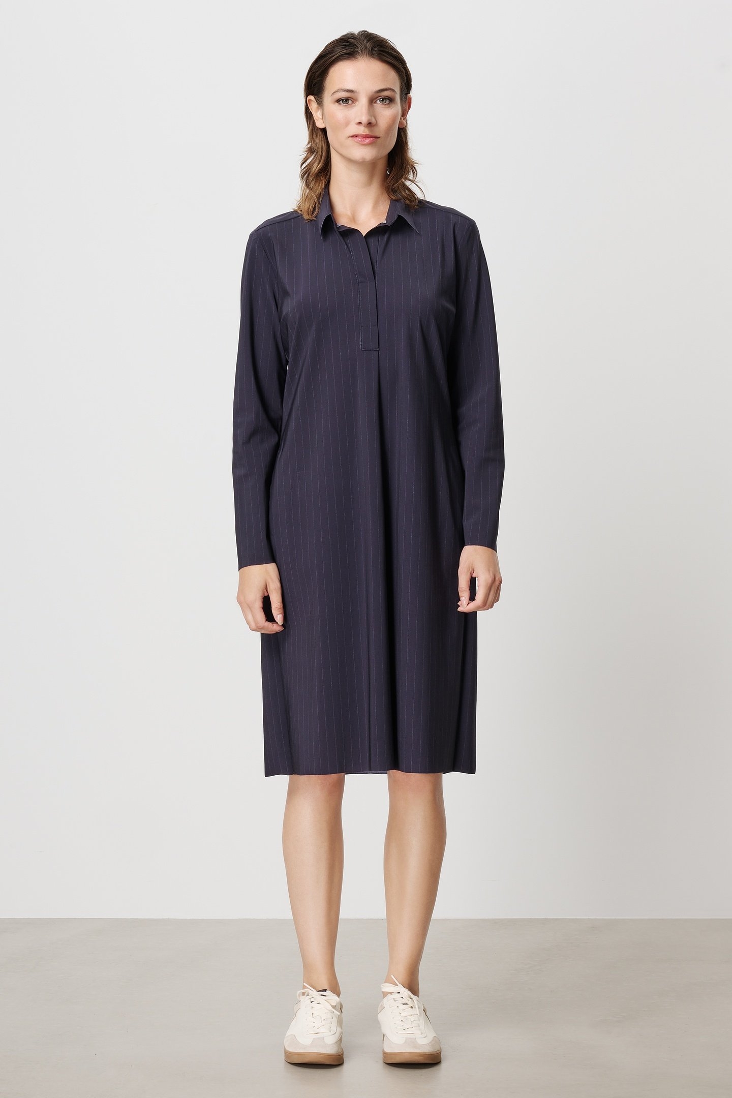 CRUZ PRINTED DRESS INK BLUE 4