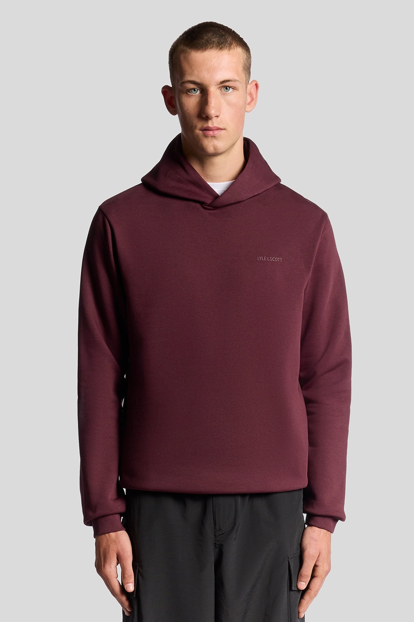 LOGO BRUSHBACK PULLOVER HOODIE PORT 2