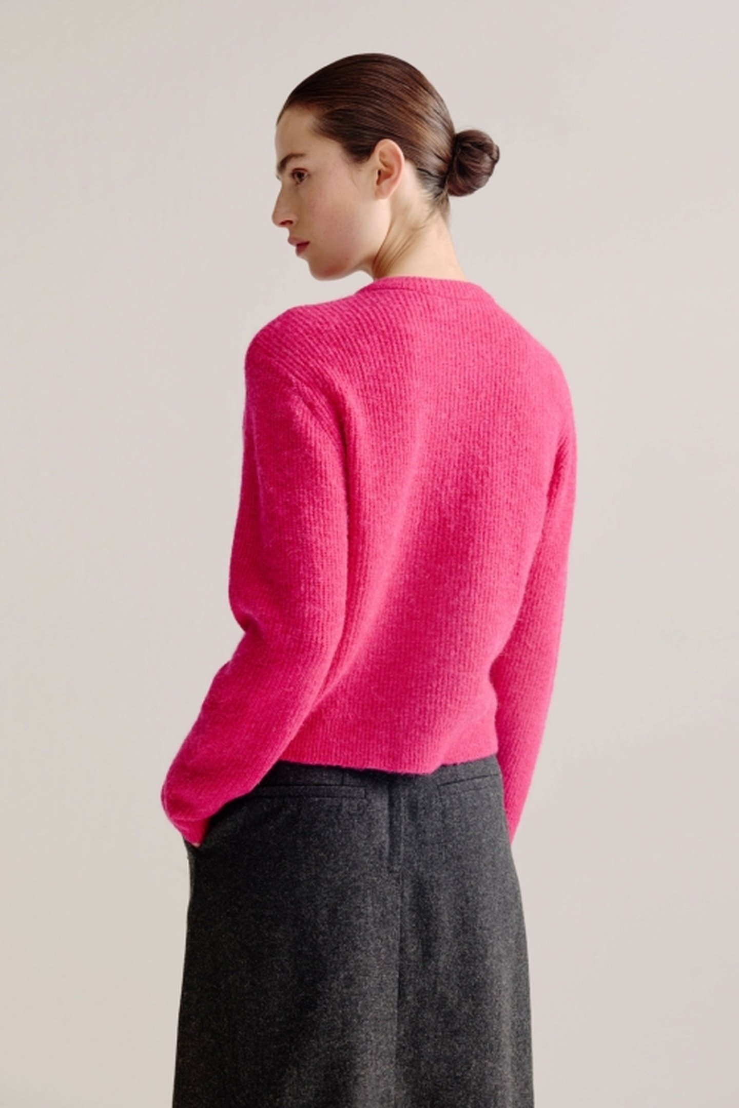 LAURINE CARDIGAN FUCHSIA 2